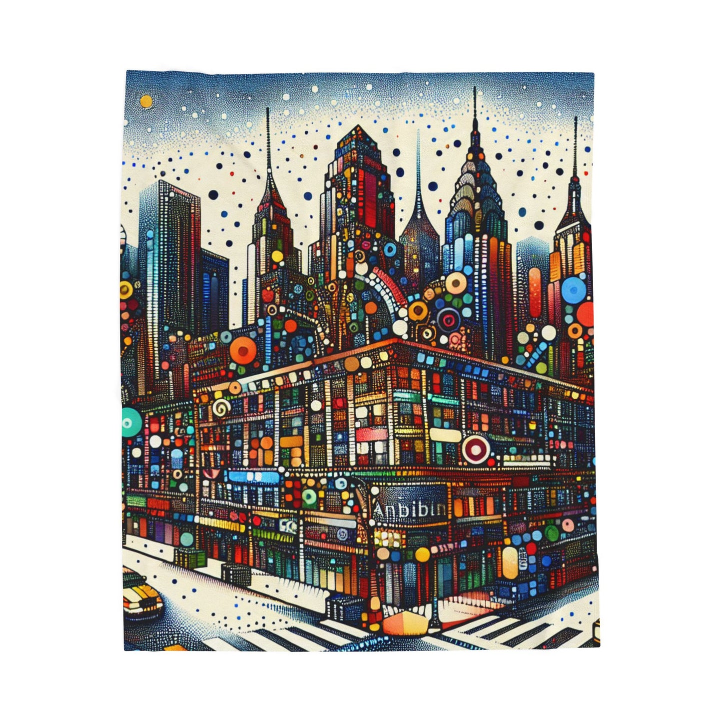 Chromatic Metropolis Harmony - Plush Blanket