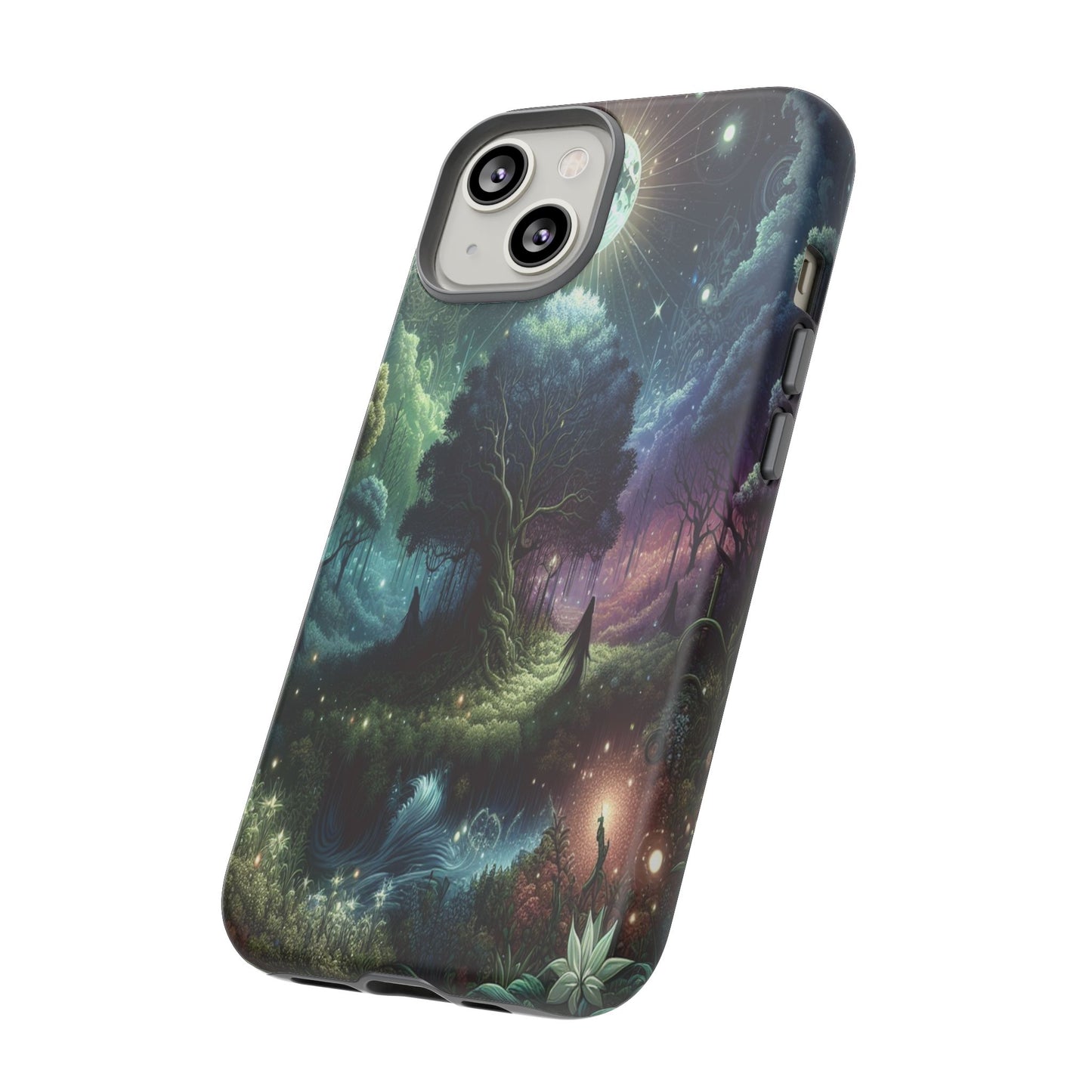 Luminous Forest Nightscape - Phone Case