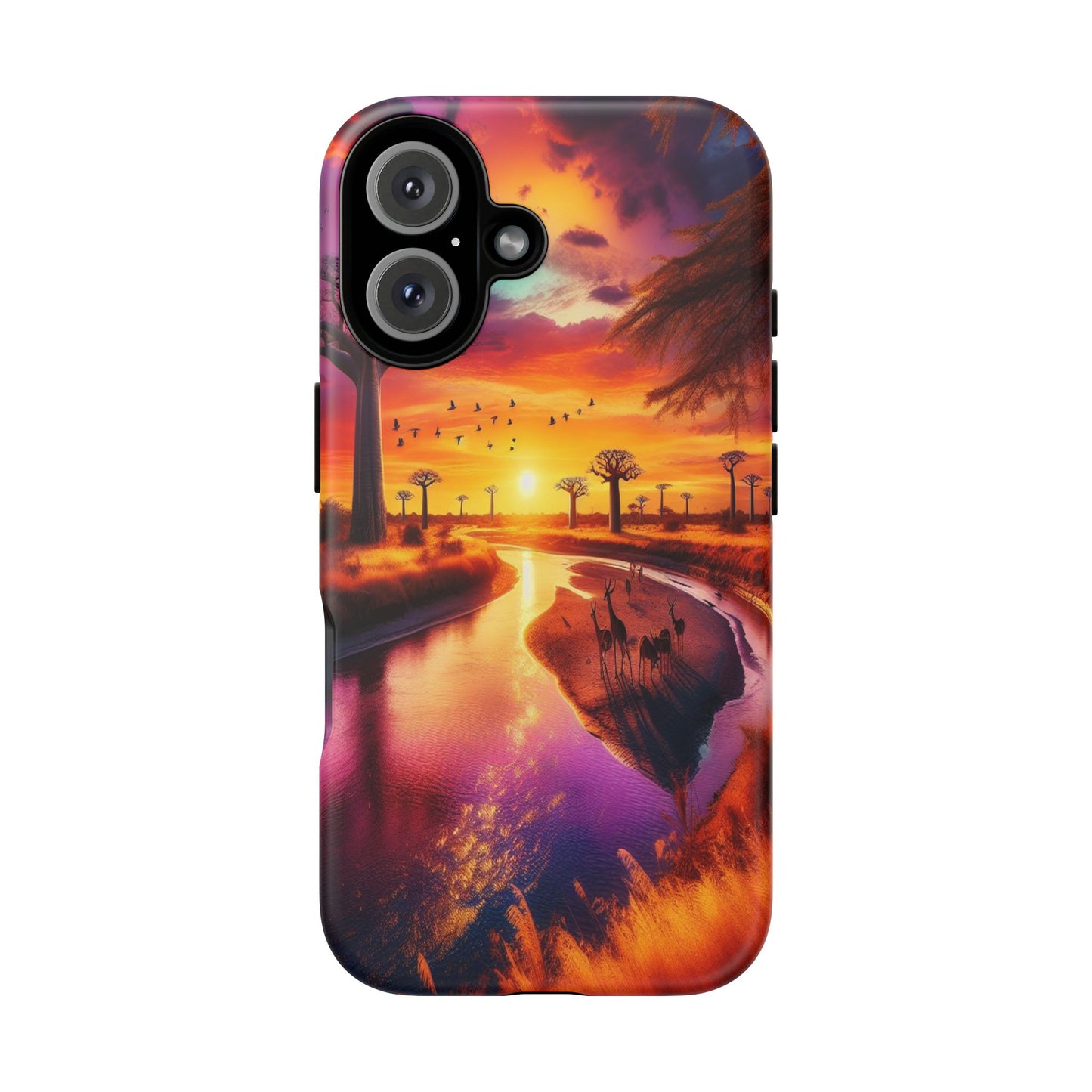 Journey Through Radiant Savannah - Phone Case