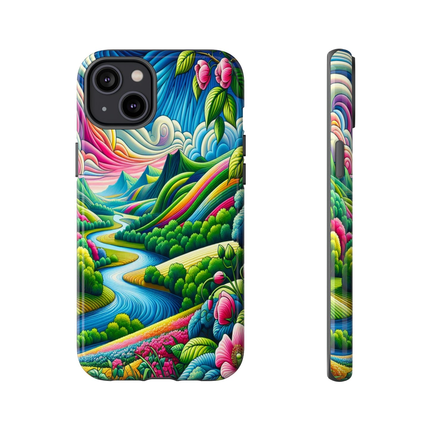 Colorful Landscape Fantasy - Phone Case