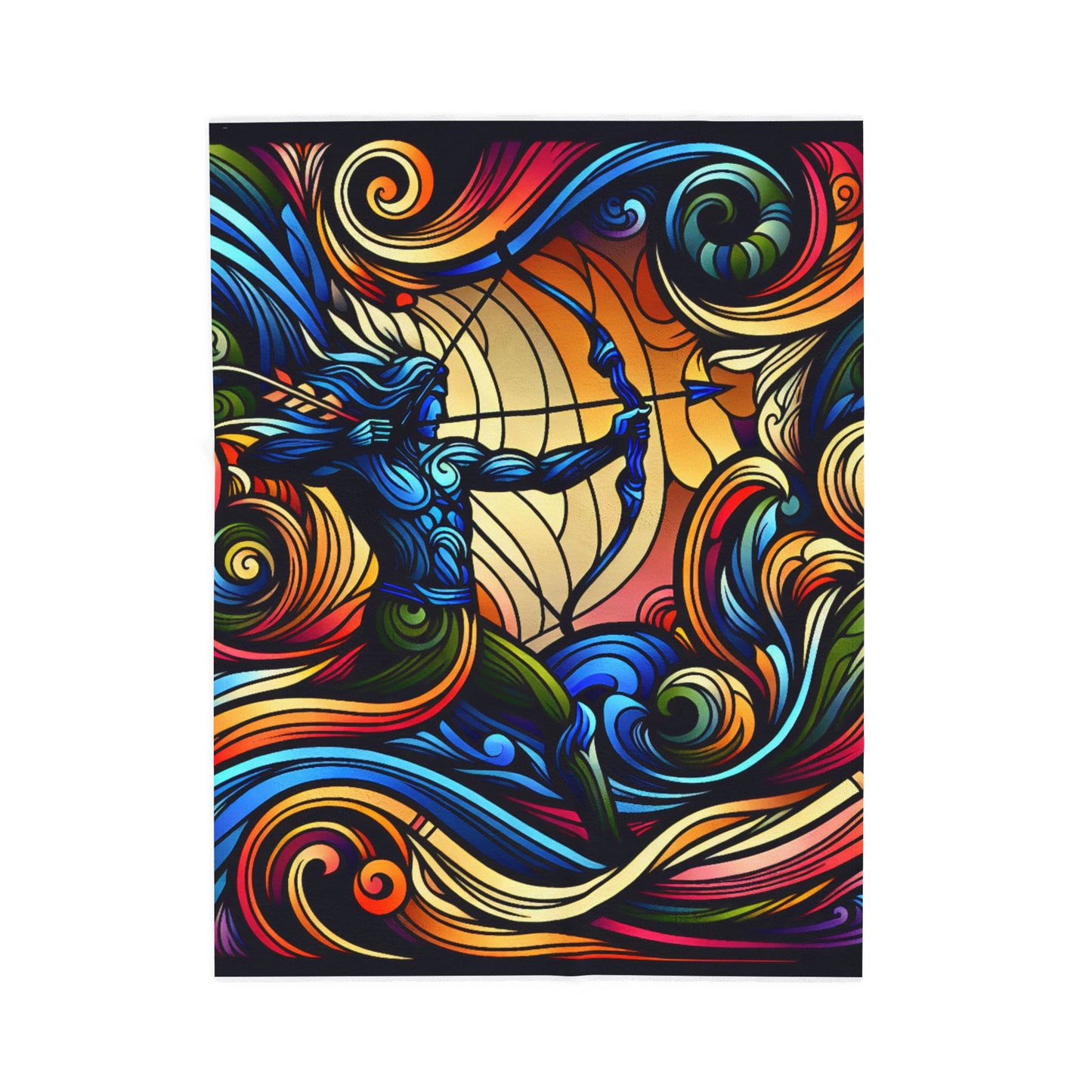 Archer in the Swirling Currents - Plush Blanket
