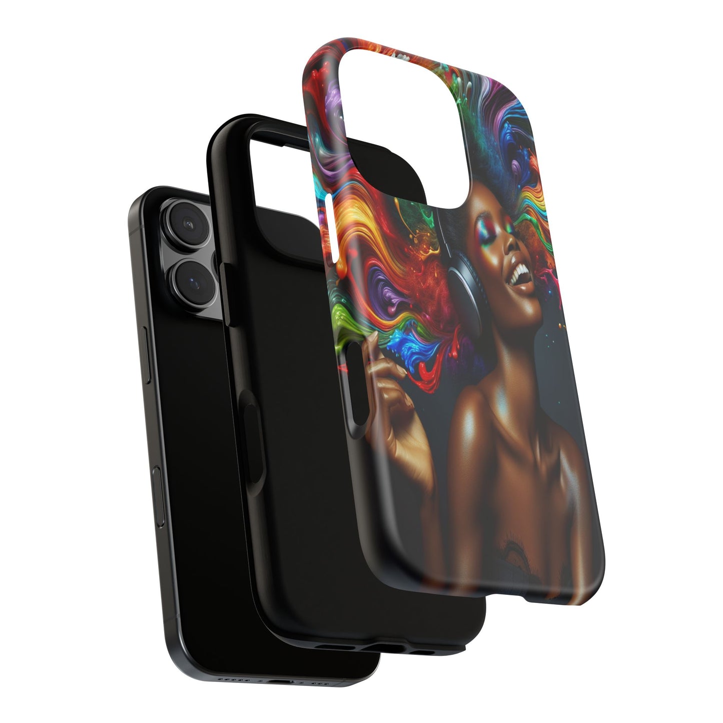 Protective Colorful Rhythms Iphone Case Compatible With Iphone 16 15 14 - Phone Cover
