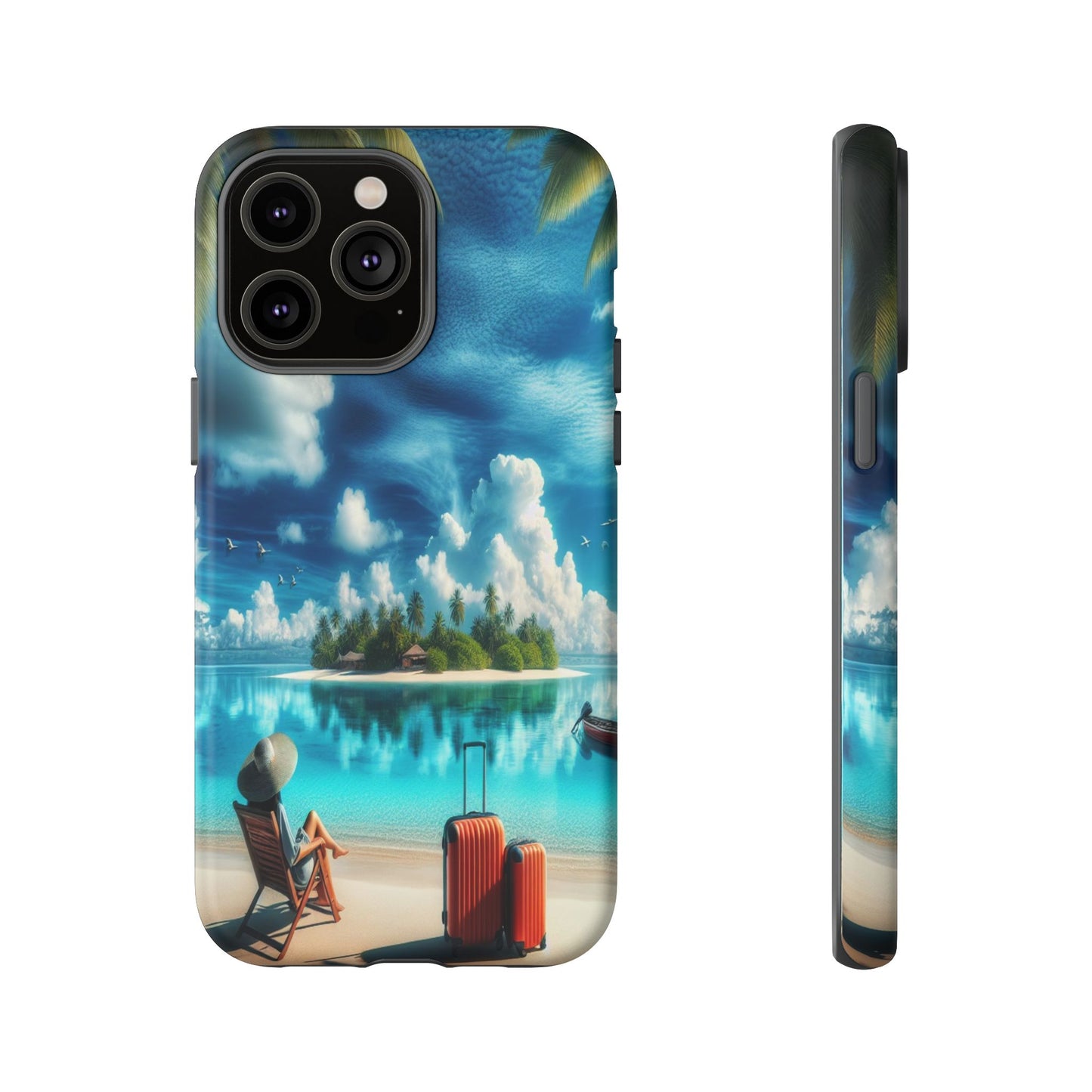 Custom ProtectiveIsland Escape in ParadiseIphone Case Compatible With Iphone 16 15 14 - Phone Cover