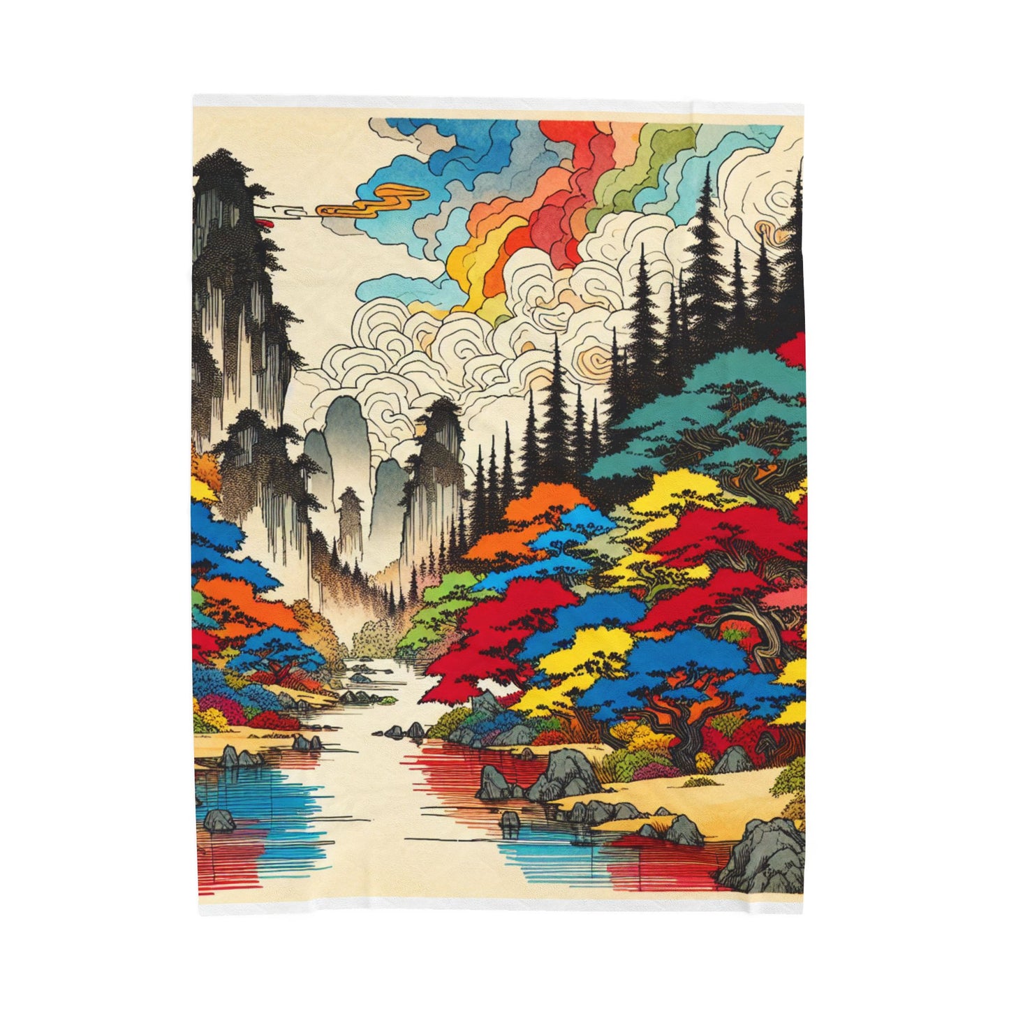 Harmony of Seasons - Plush Blanket