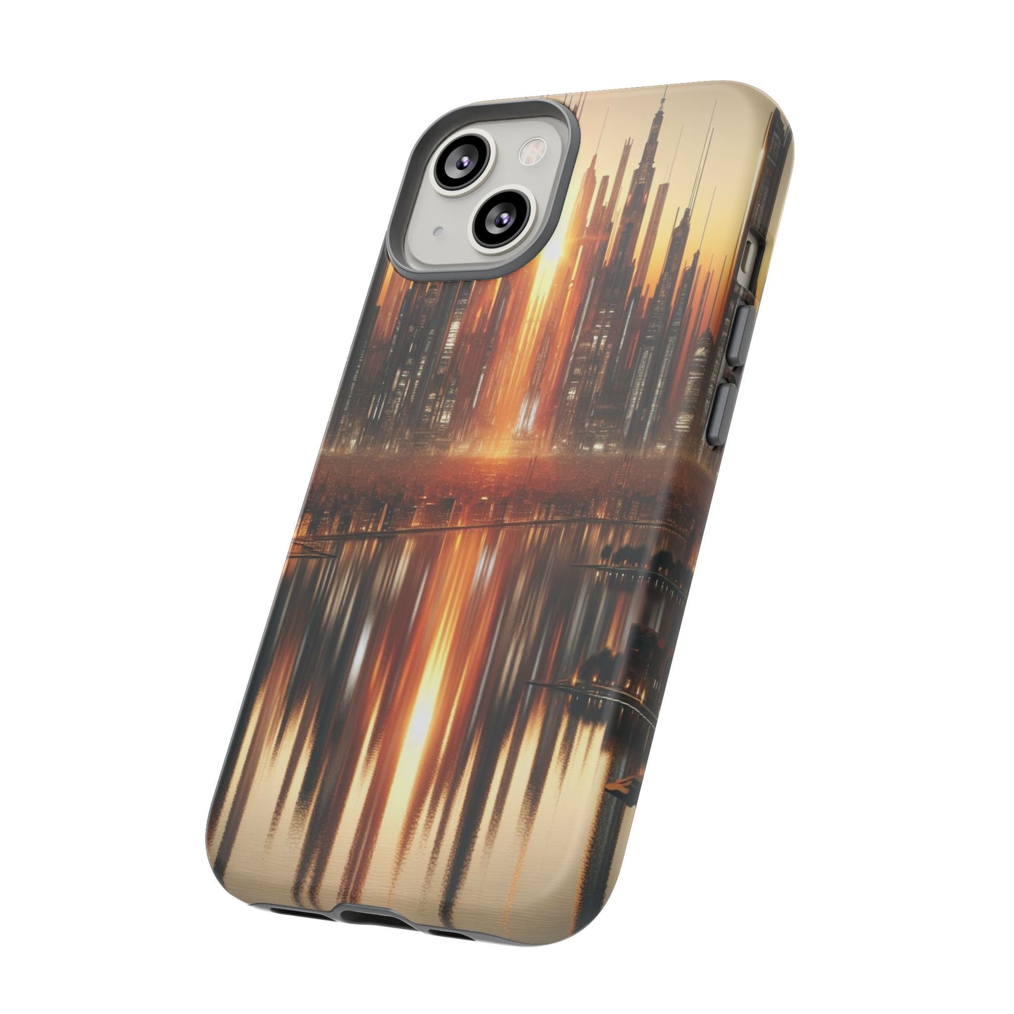 Protective Radiant Cityscape at Dusk  Iphone Case Compatible With Iphone 16 15 14 - Phone Cover