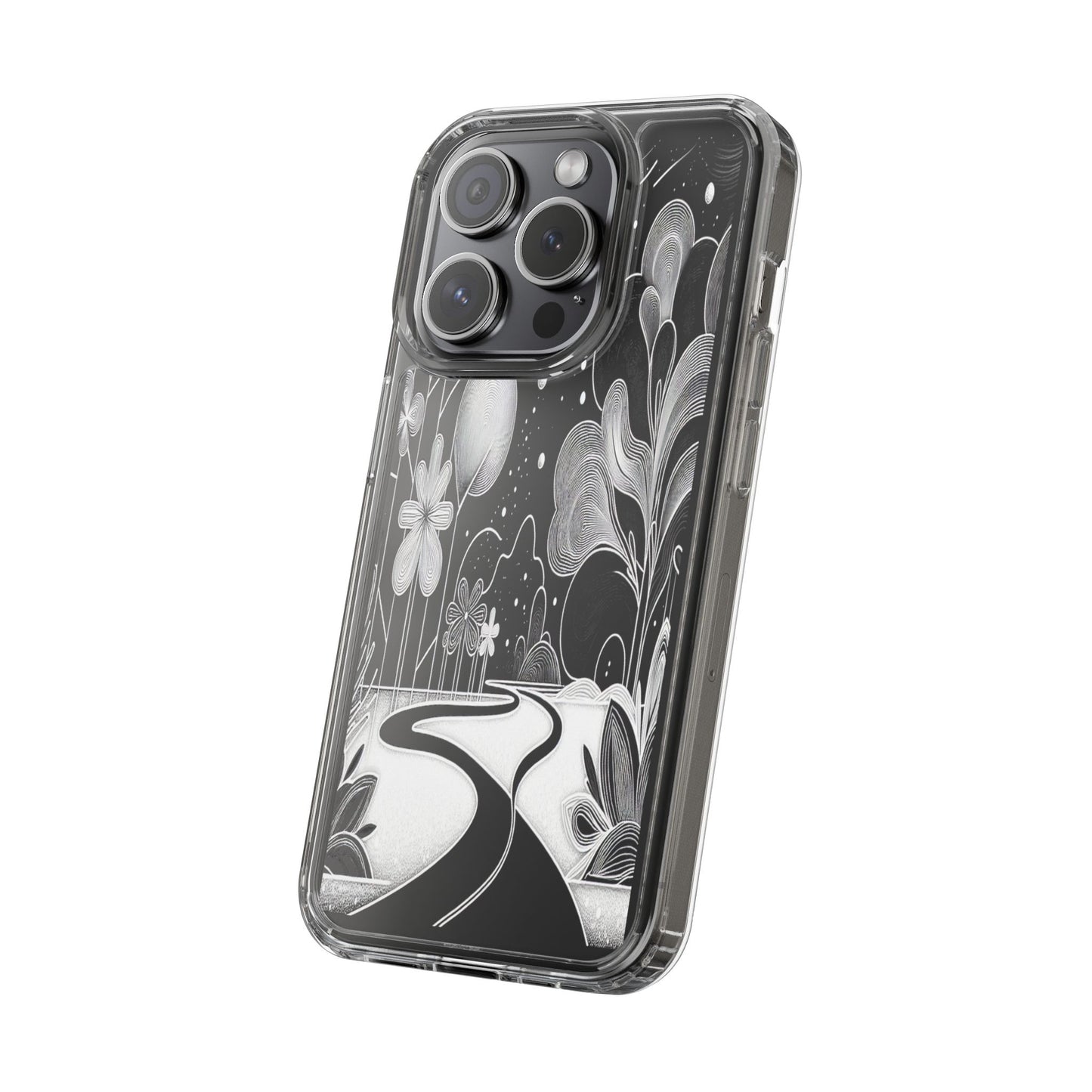 Transparent Pathway to Imagination Iphone Case Compatible With Iphone 16 15 14 - Clear Phone Cover