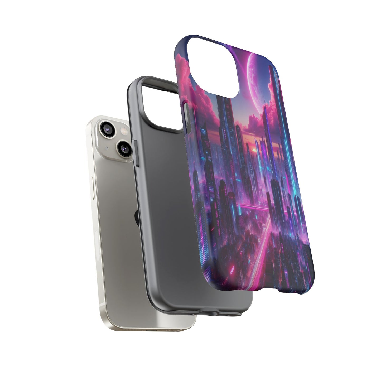 Futuristic Skyline Fantasy - Phone Case
