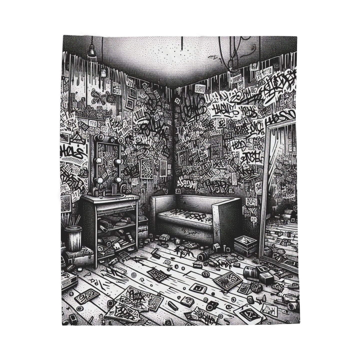 Graffiti Sanctuary - Plush Blanket