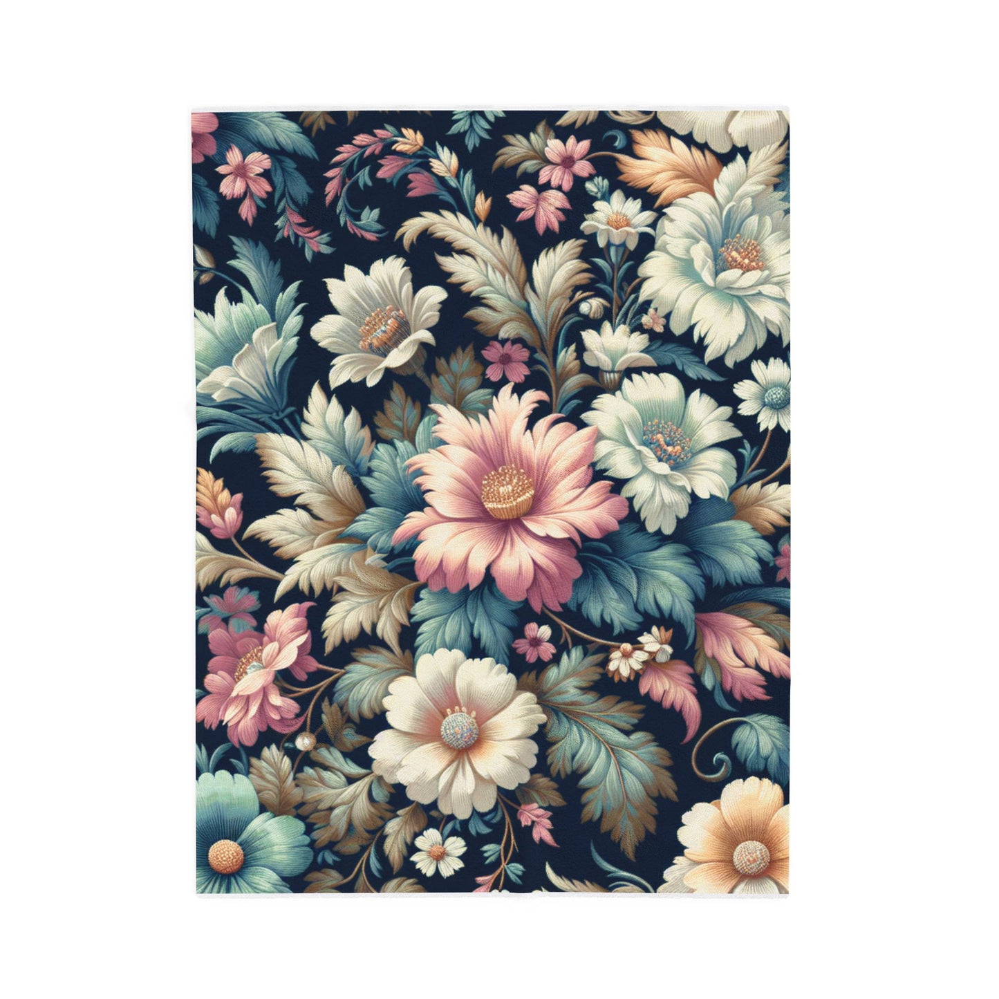Floral Radiance - Plush Blanket