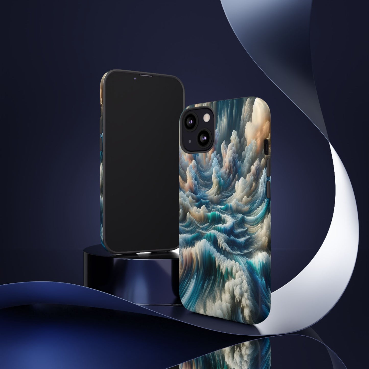 Waves of Clouded Light - Phone Case