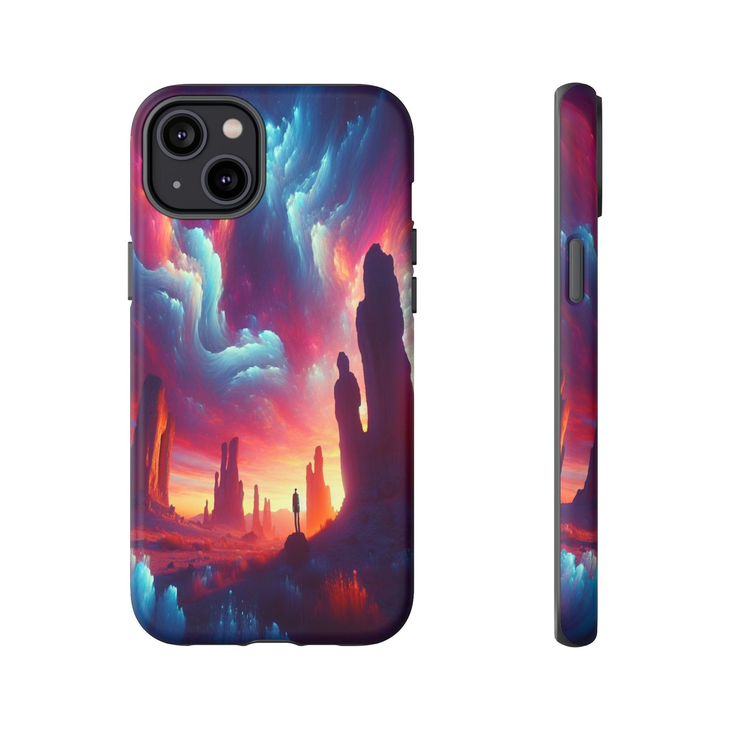Wanderer in the Painted Sky - Phone Case