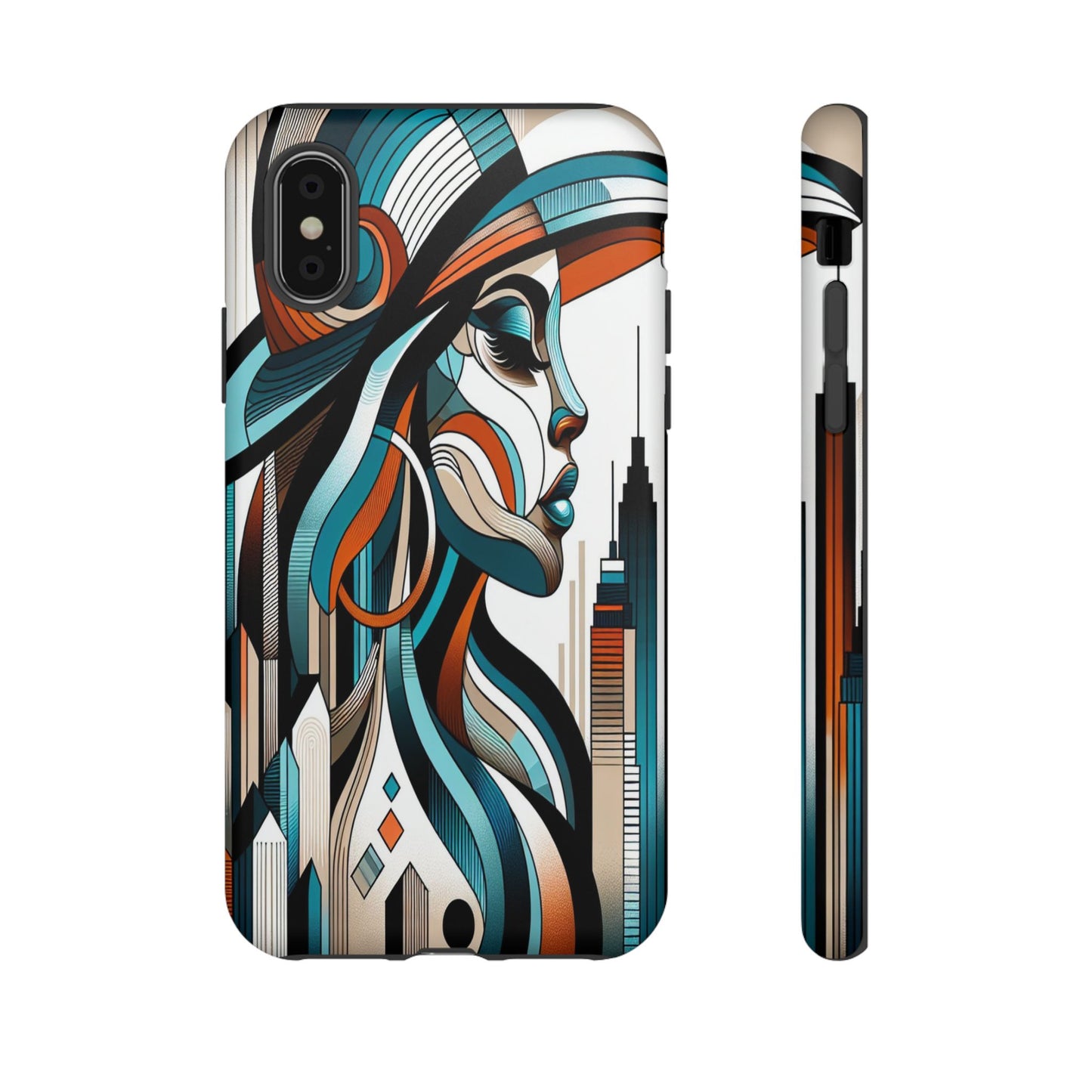 Custom ProtectiveCity Muse in Abstract LinesIphone Case Compatible With Iphone 16 15 14 - Phone Cover