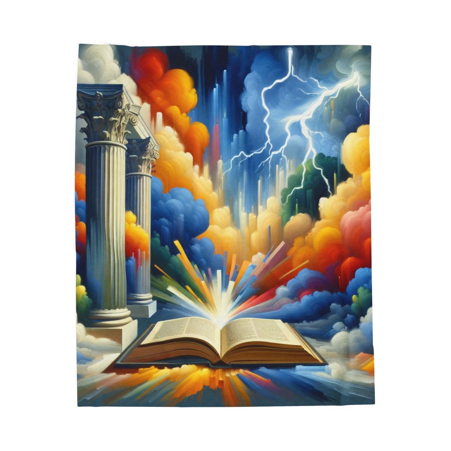 A Tale of Thunder and Wonder - Plush Blanket