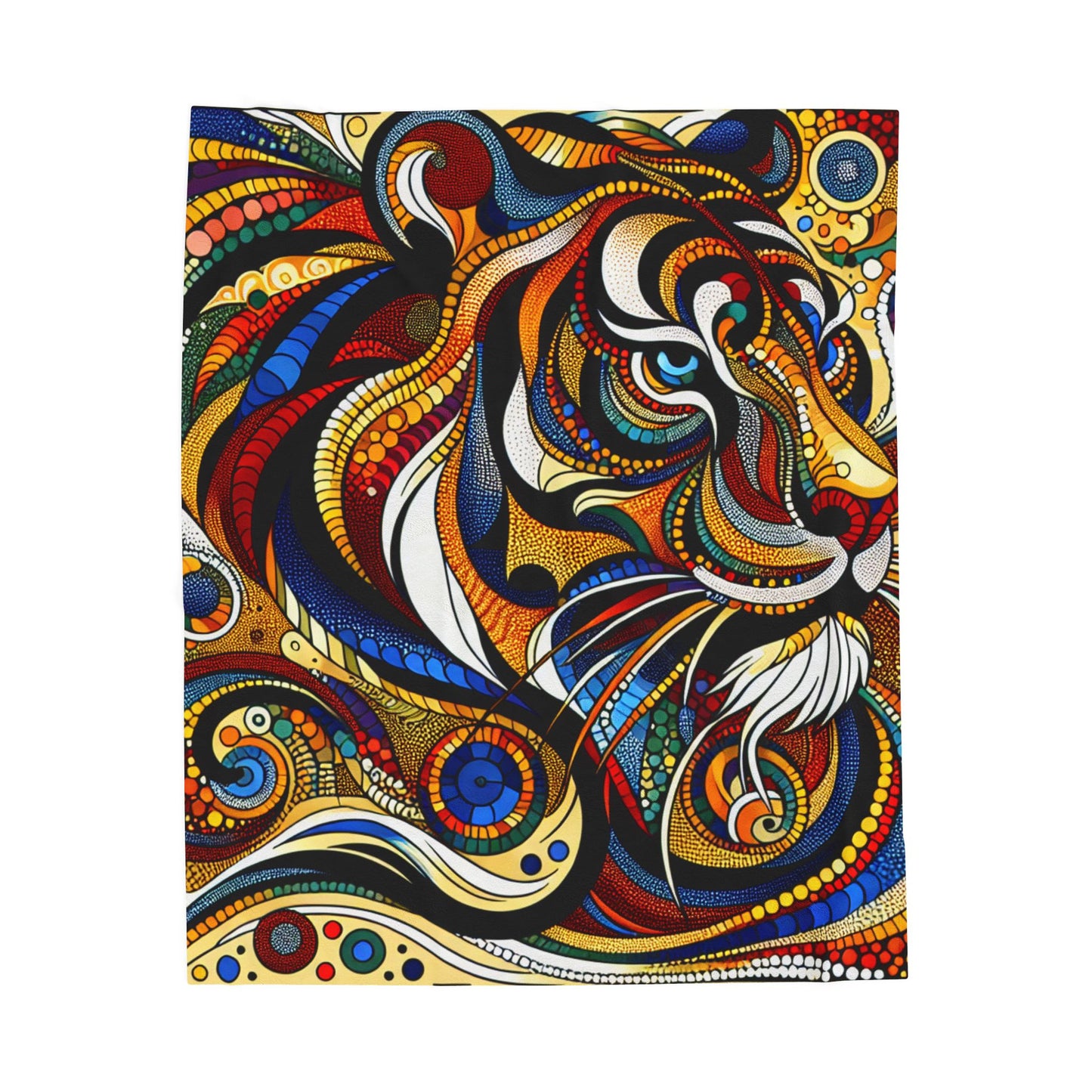 Tiger in Motion - Plush Blanket