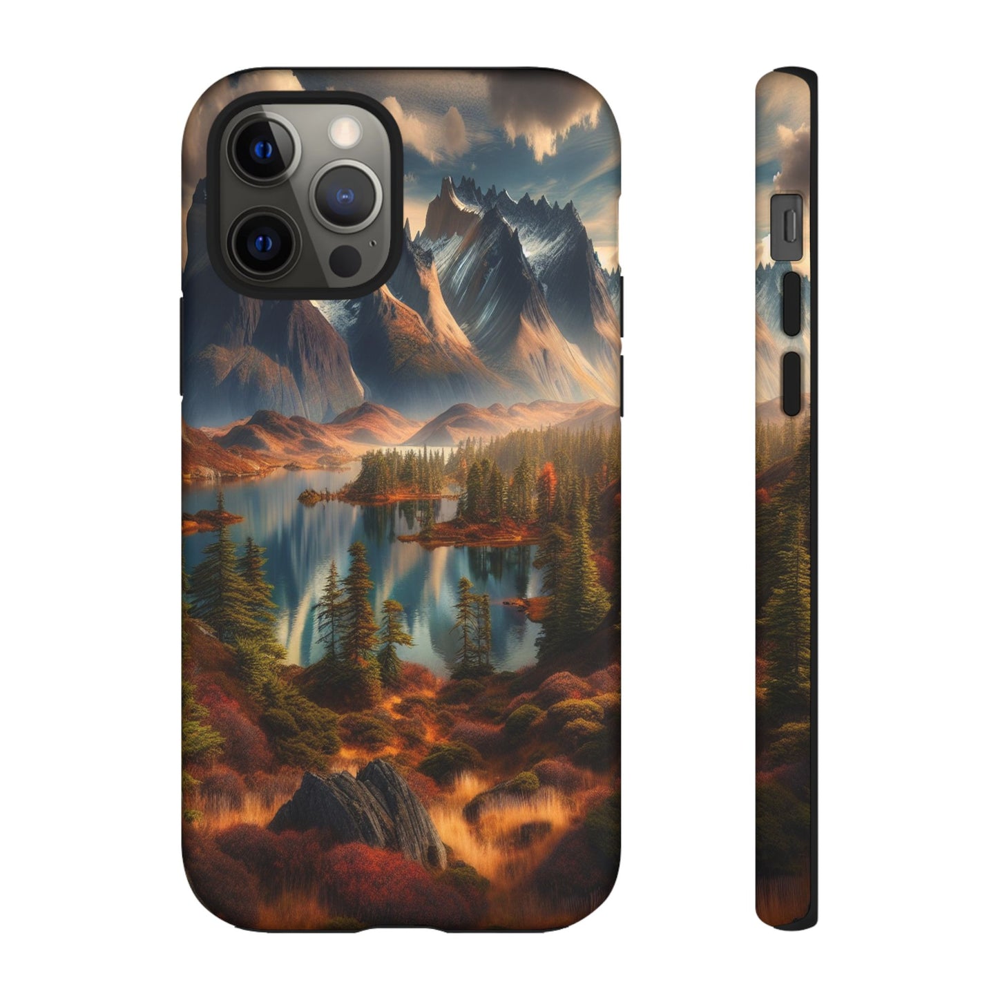 Custom ProtectiveMajestic Peaks and Tranquil WatersIphone Case Compatible With Iphone 16 15 14 - Phone Cover