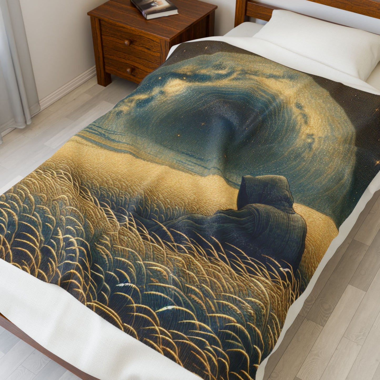 Mystical Evening Wanderer - Plush Blanket