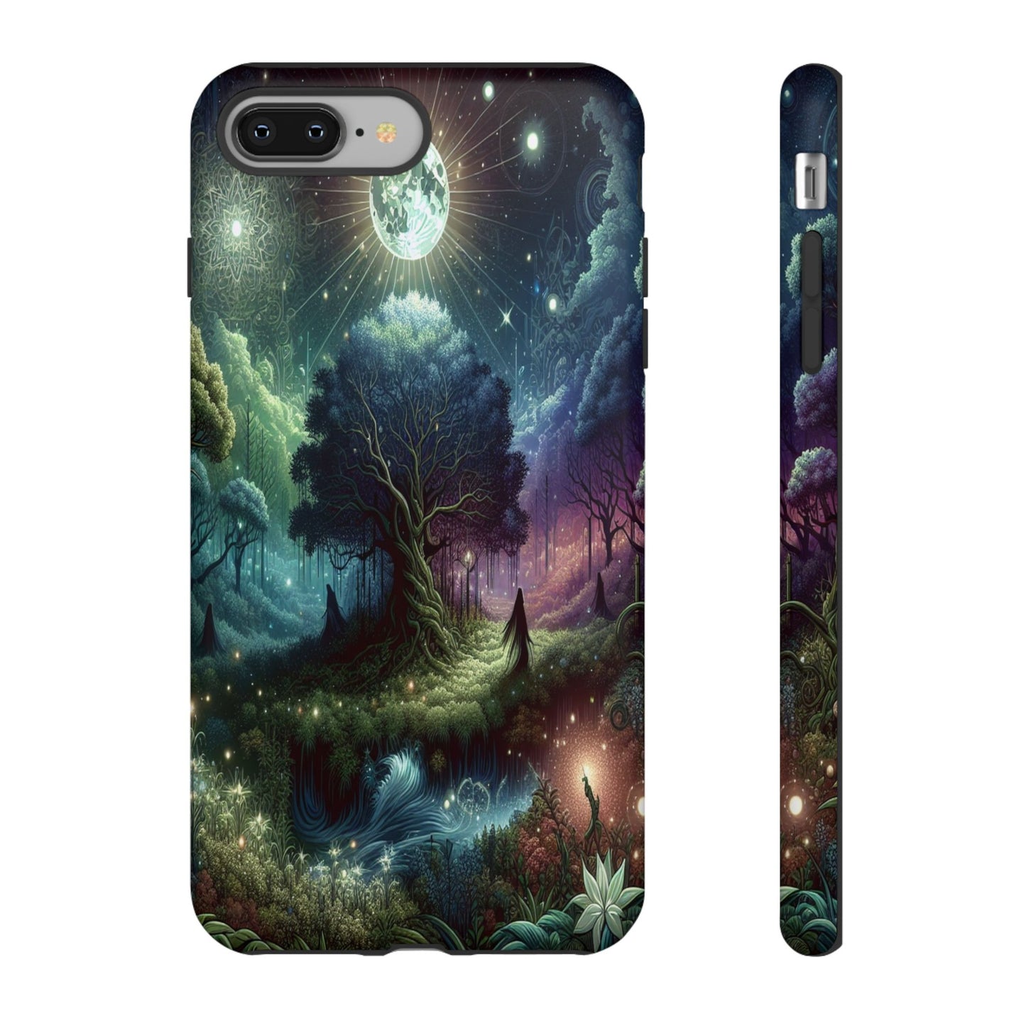 Luminous Forest Nightscape - Phone Case