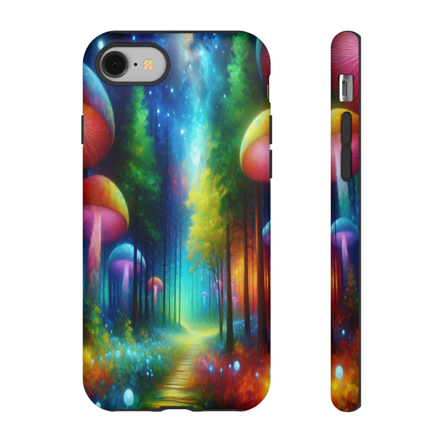 Mushroom Pathway in a Mystical Forest - Phone Case