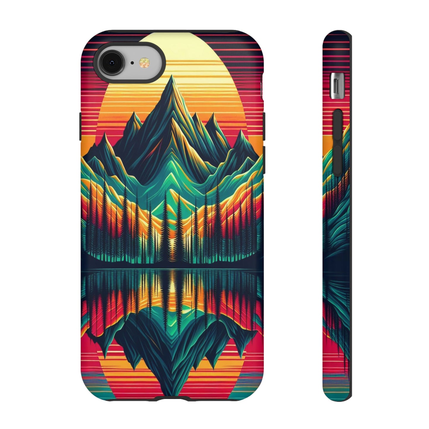 Custom ProtectiveRadiant Peaks MirrorIphone Case Compatible With Iphone 16 15 14 - Phone Cover