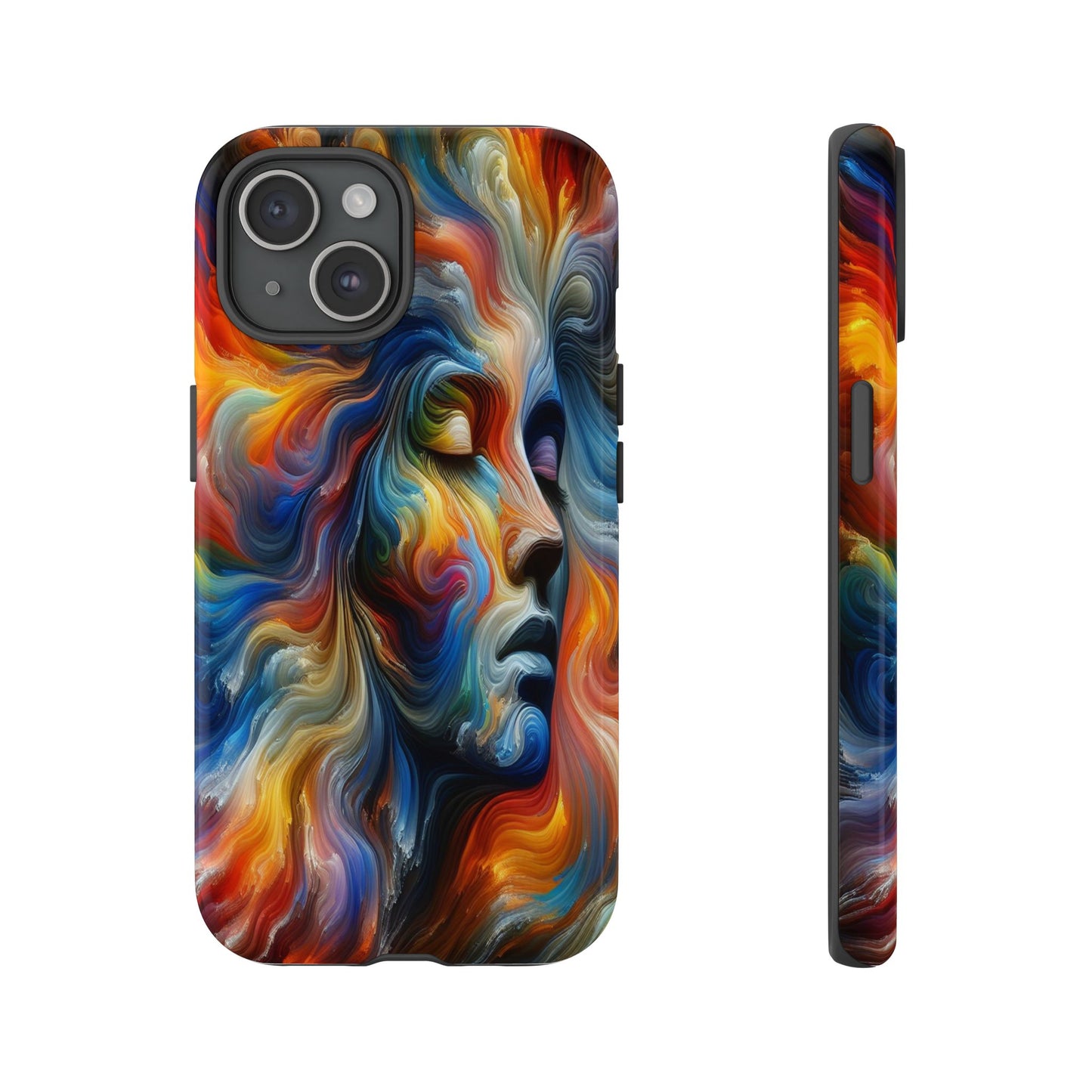 Custom Protective Whirlwind of Colors Iphone Case Compatible With Iphone 16 15 14 - Phone Cover