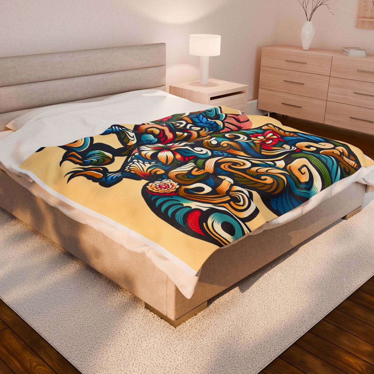 Primal Flourish - Plush Blanket