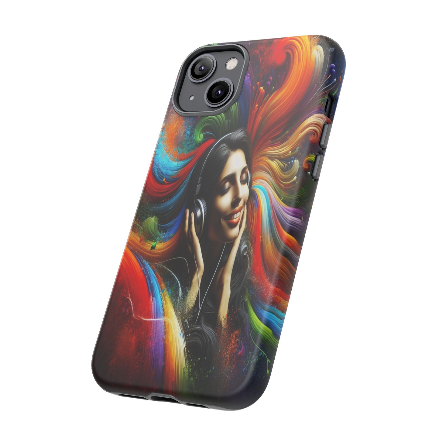 Protective Harmony in Color and Sound Iphone Case Compatible With Iphone 16 15 14 - Phone Cover