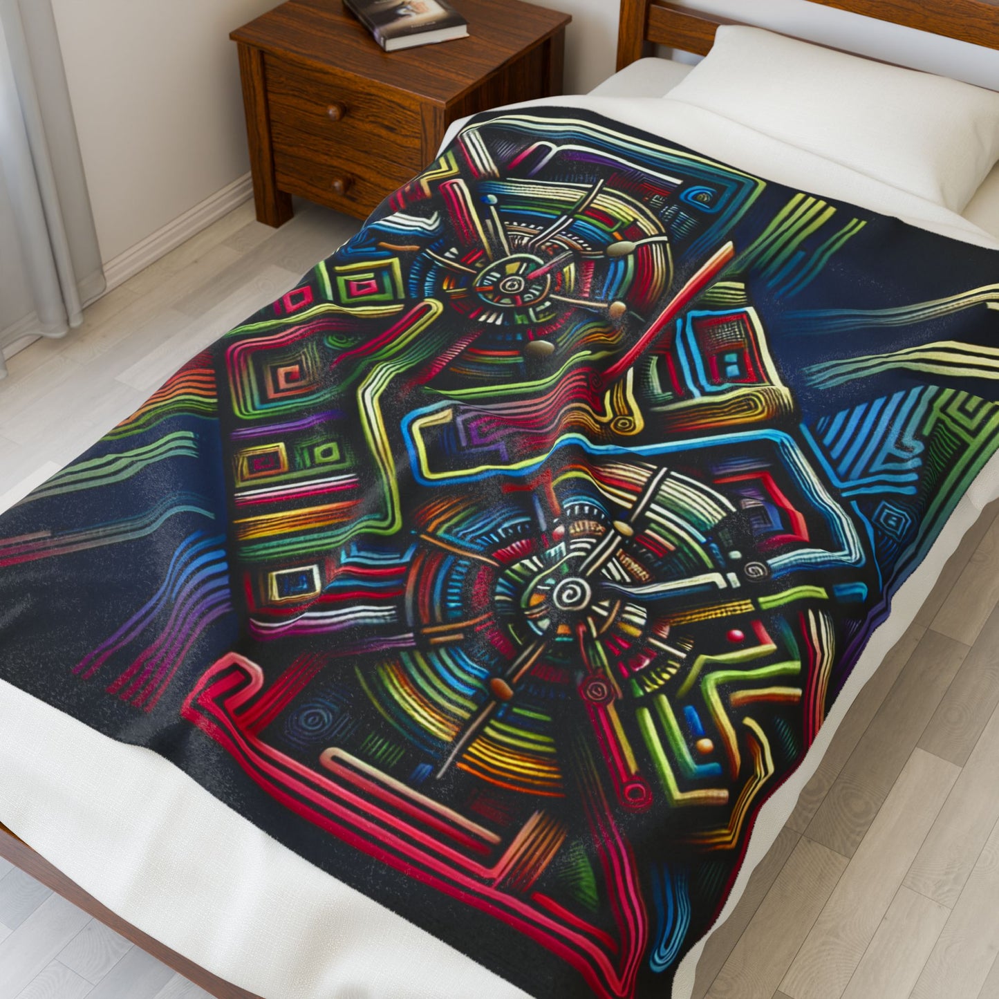 Chromatic Labyrinth - Plush Blanket