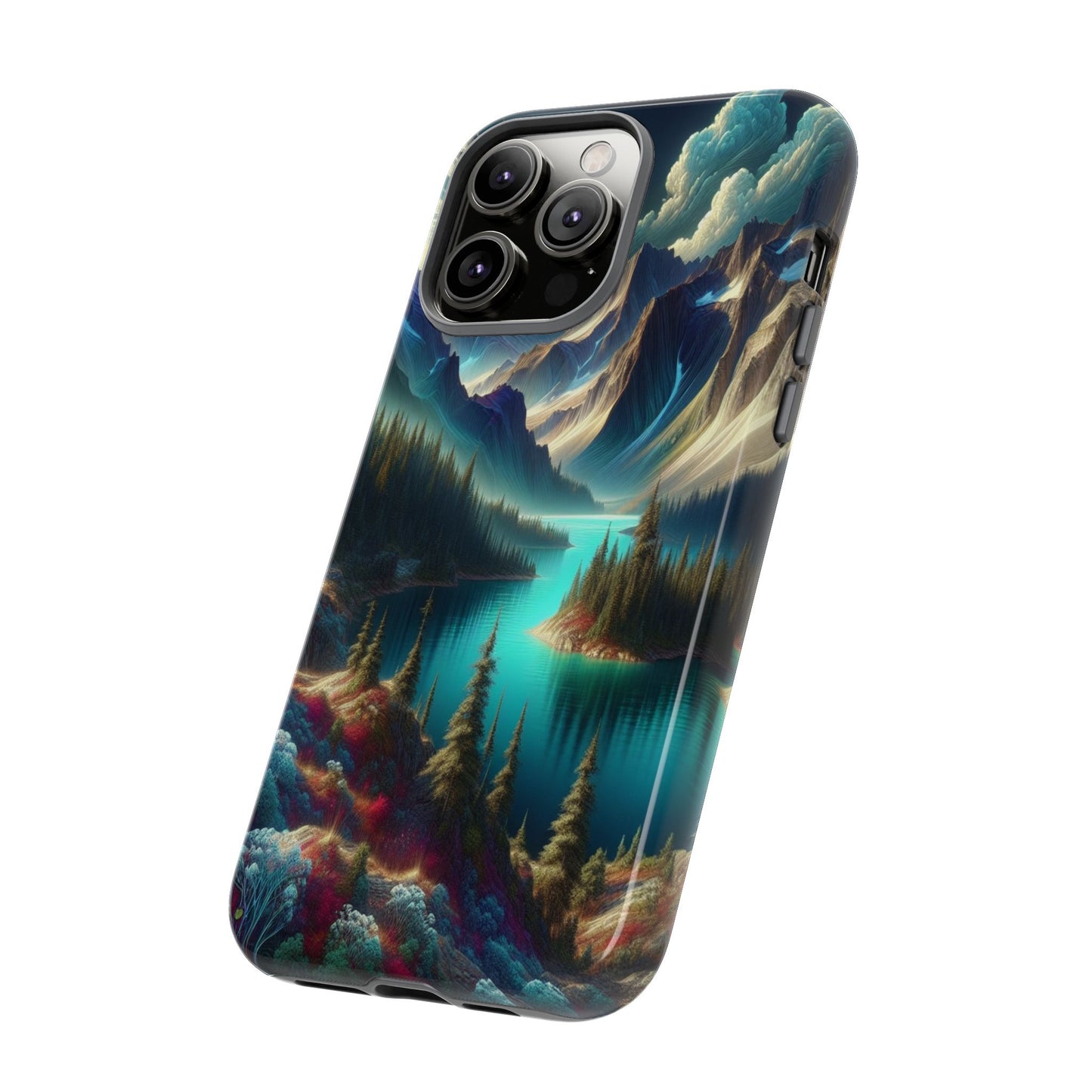 Custom ProtectiveMajestic Peaks and Tranquil WatersIphone Case Compatible With Iphone 16 15 14 - Phone Cover
