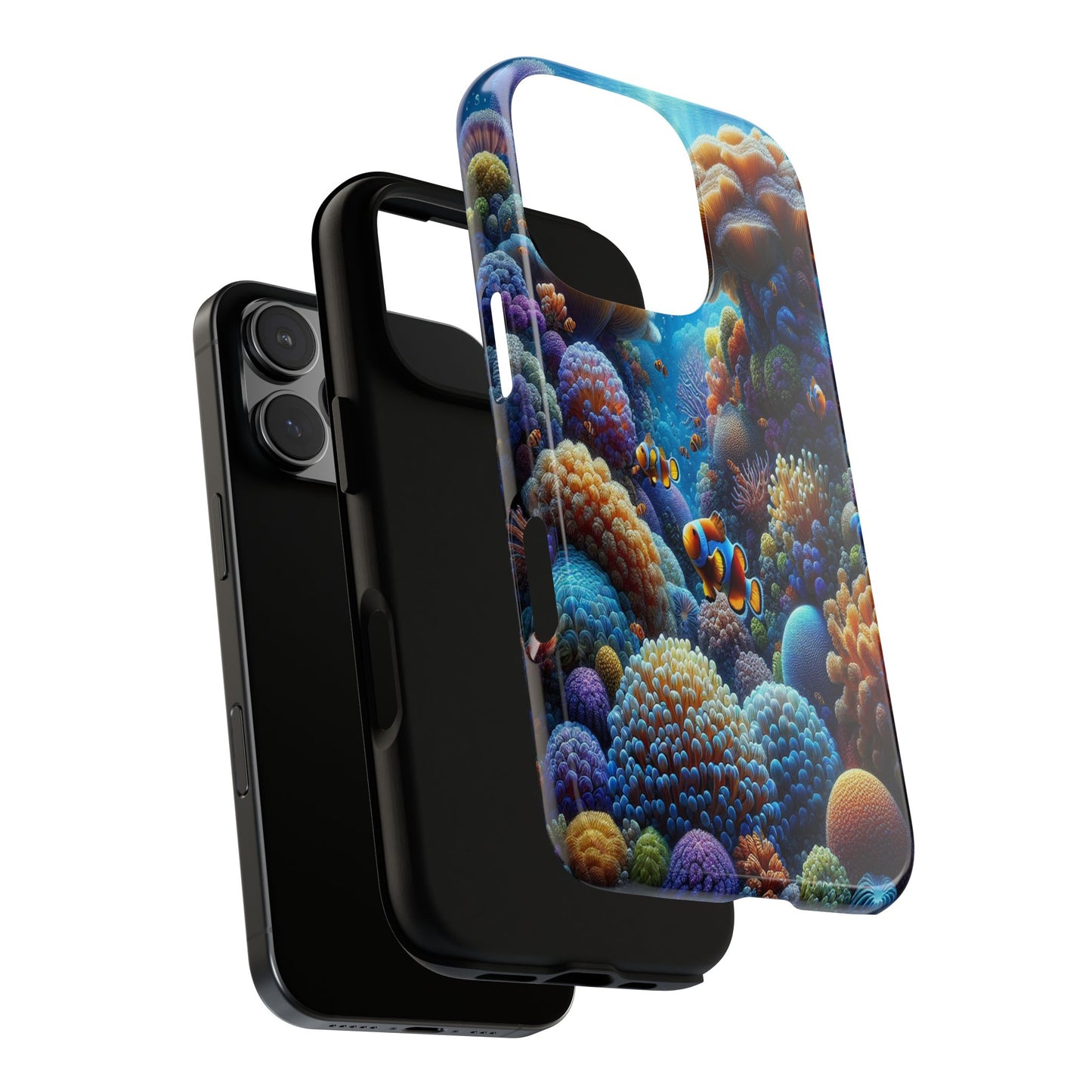 Custom ProtectiveUnderwater Paradise Alive with ColorIphone Case Compatible With Iphone 16 15 14 - Phone Cover