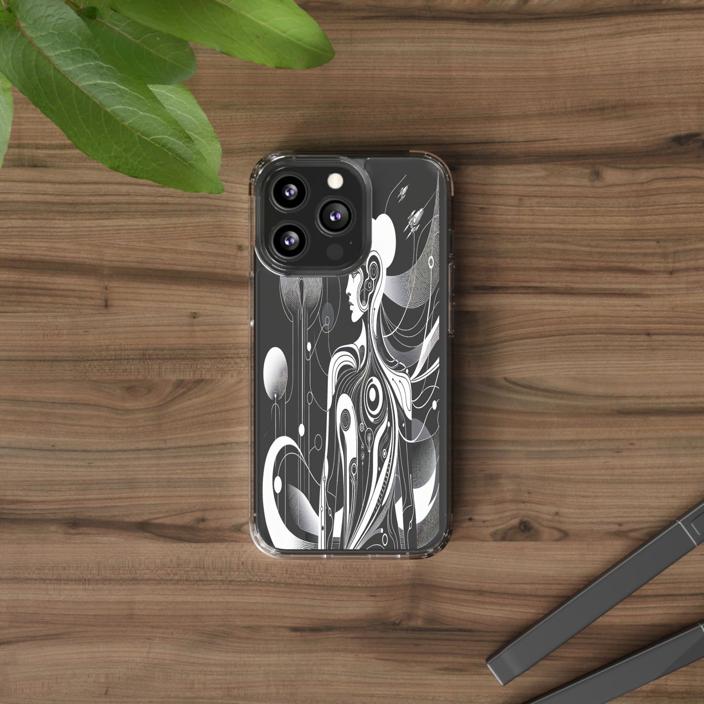 Transparent Galactic Ascent Iphone Case Compatible With Iphone 16 15 14 - Clear Phone Cover