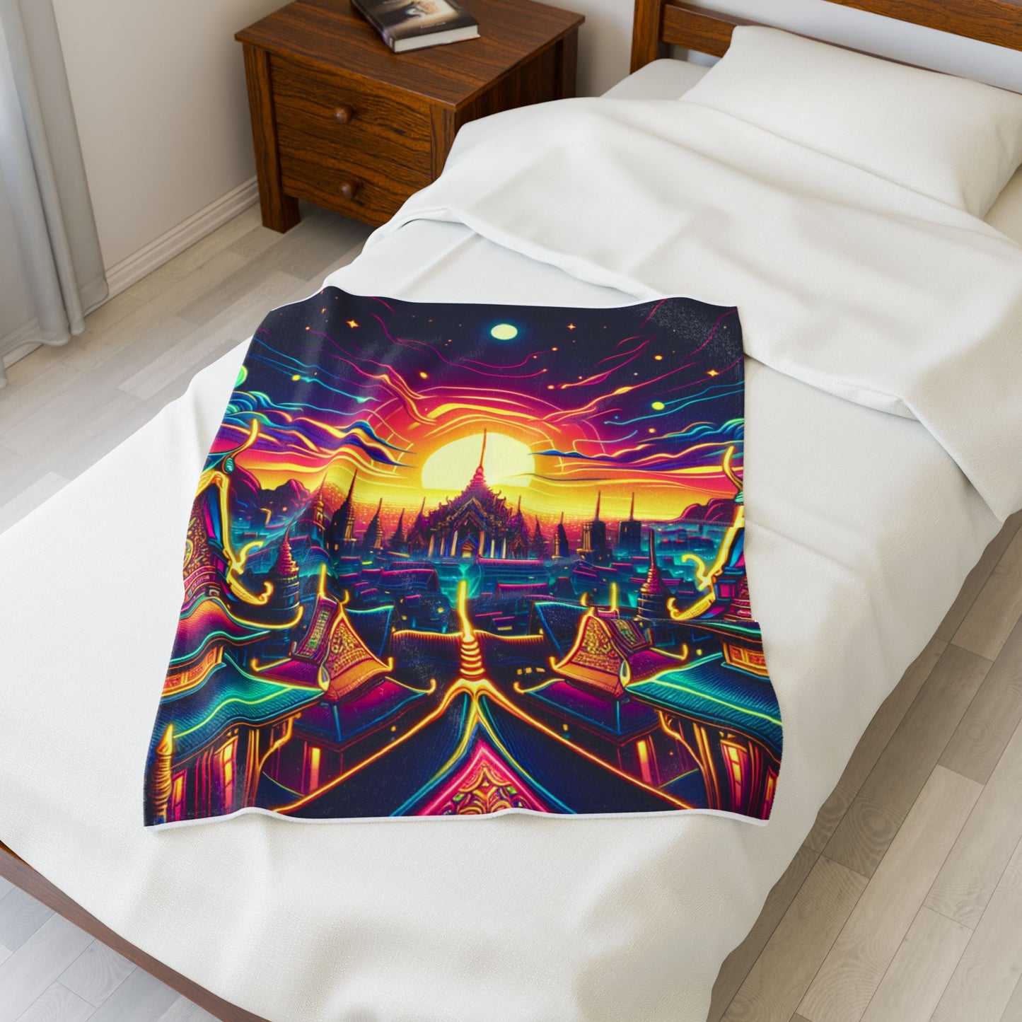 Radiance of the Mystic Temple - Plush Blanket