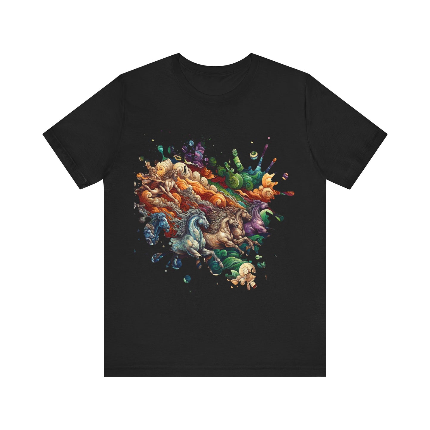 Equine Deluge in Chromatic Swells - Jersey Short Sleeve Tee