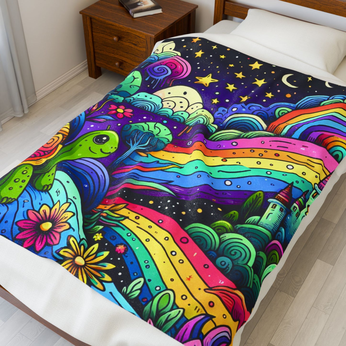 Rainbow Journey Tale - Plush Blanket