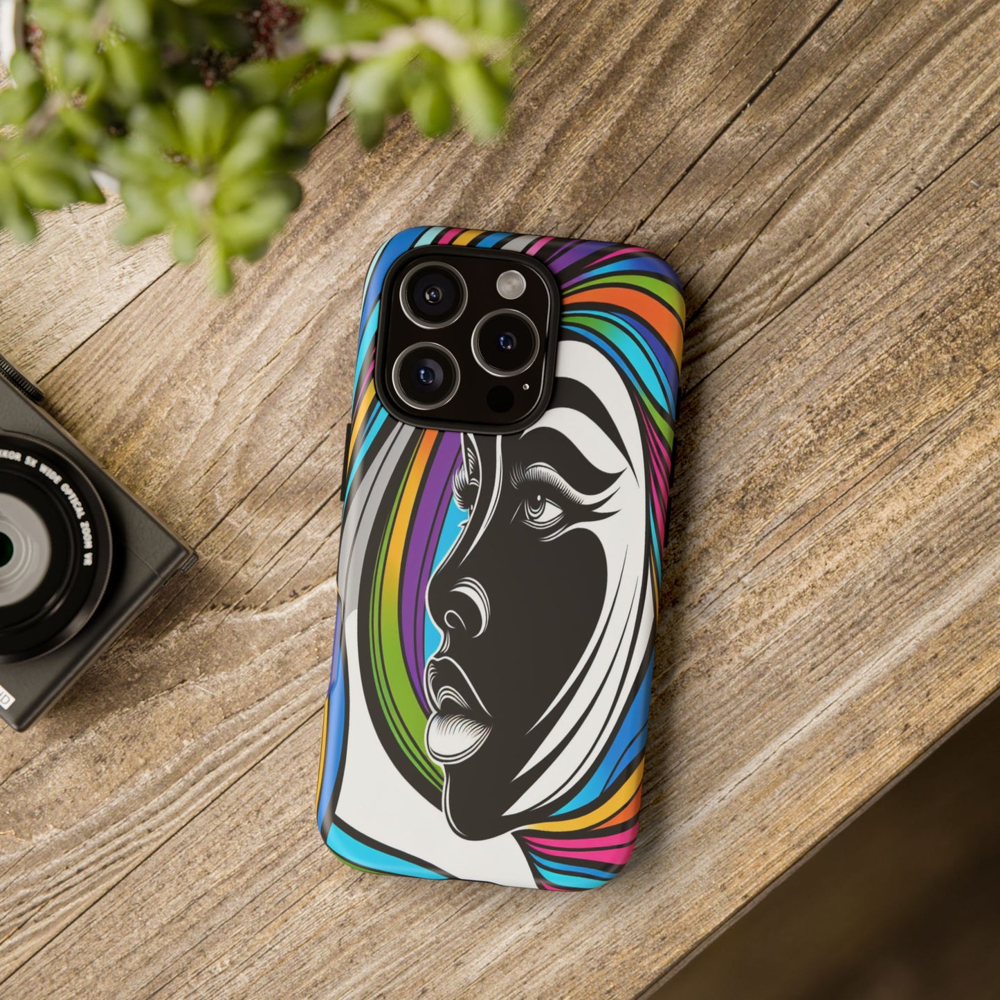 Colorful Portrait Fusion - Phone Case