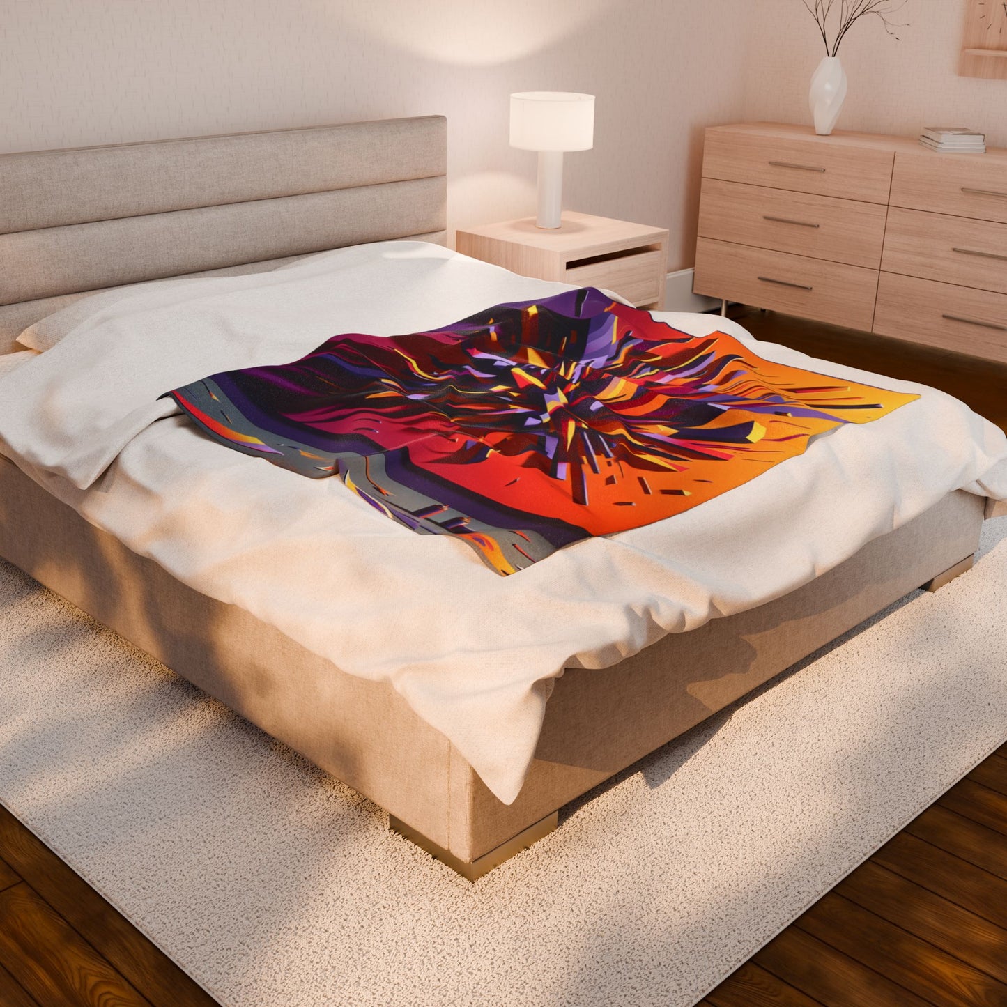 Burst of Dimensions - Plush Blanket