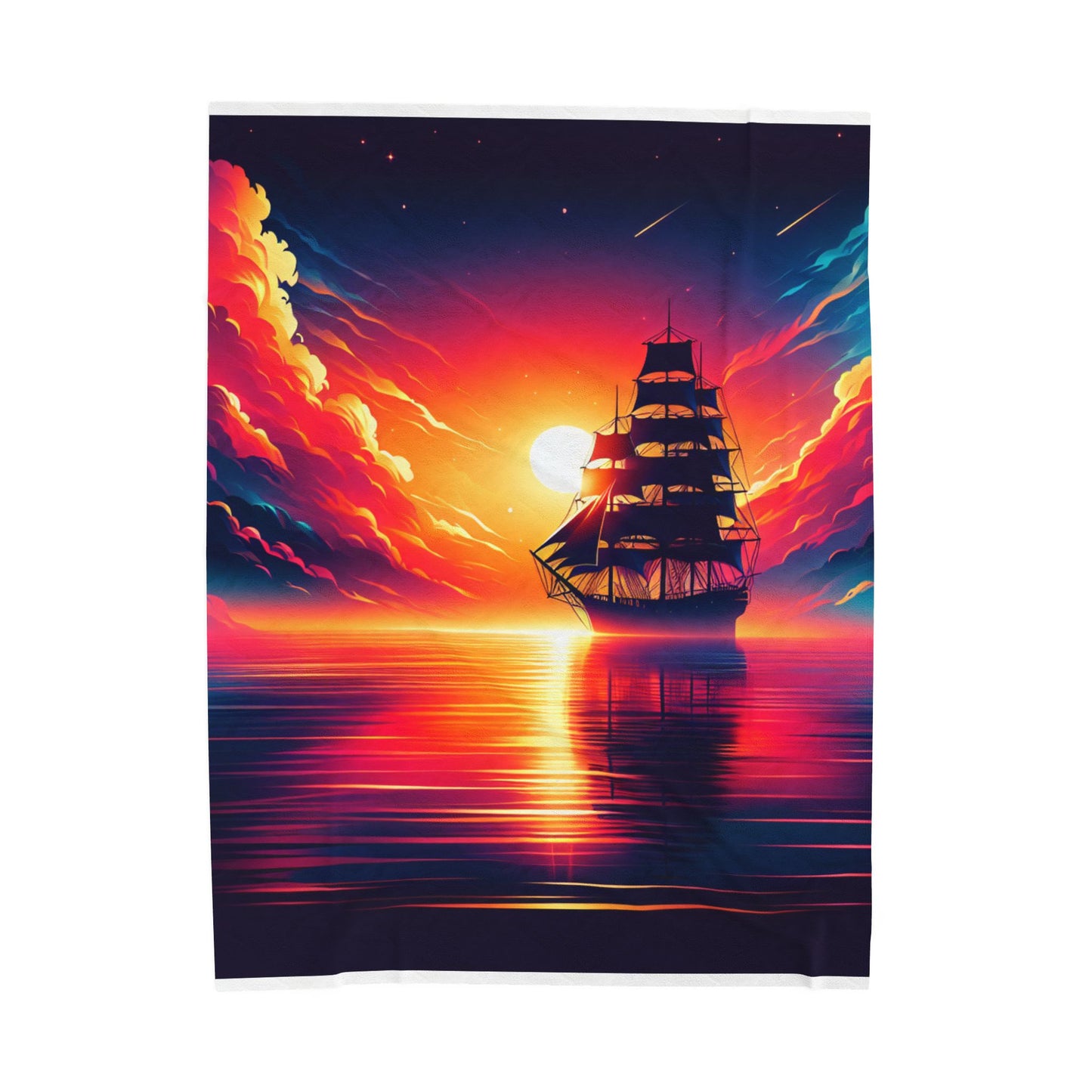 Voyage Into the Horizon - Plush Blanket