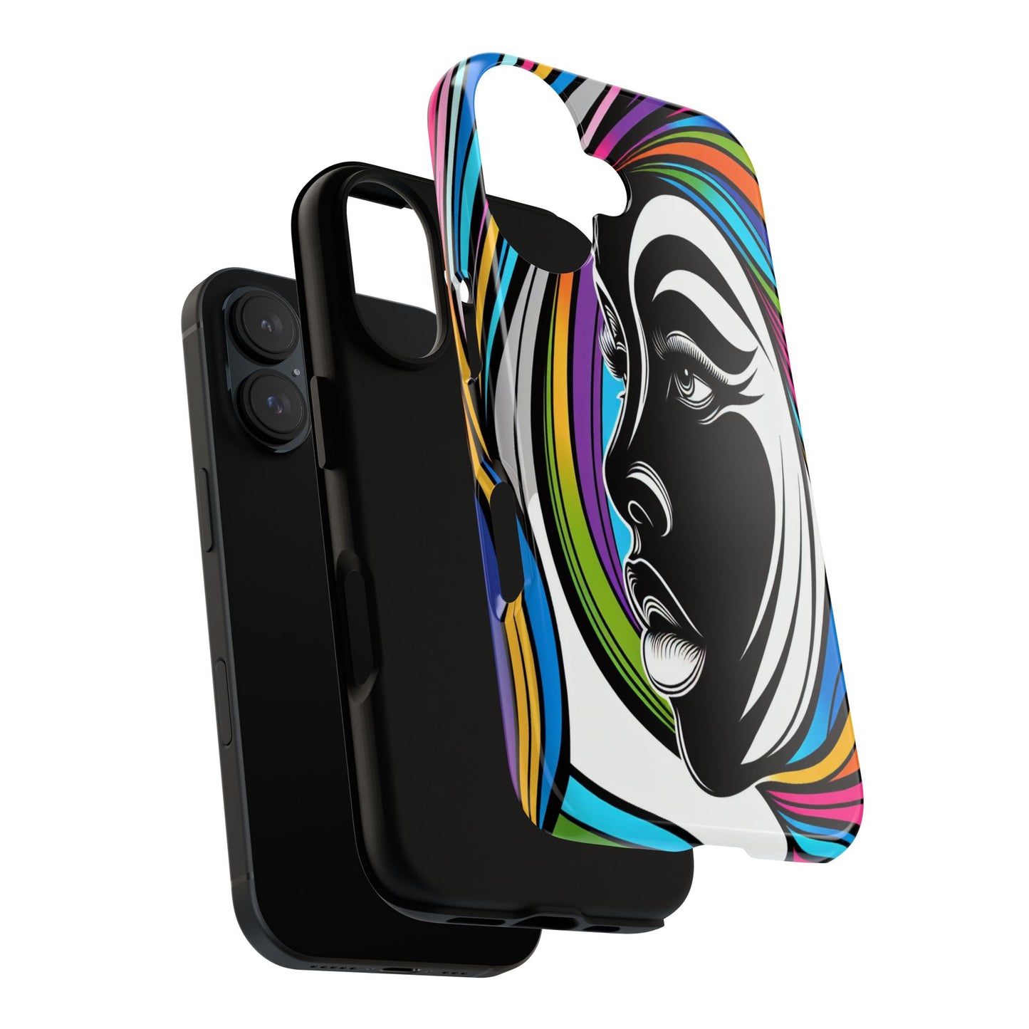 Colorful Portrait Fusion - Phone Case