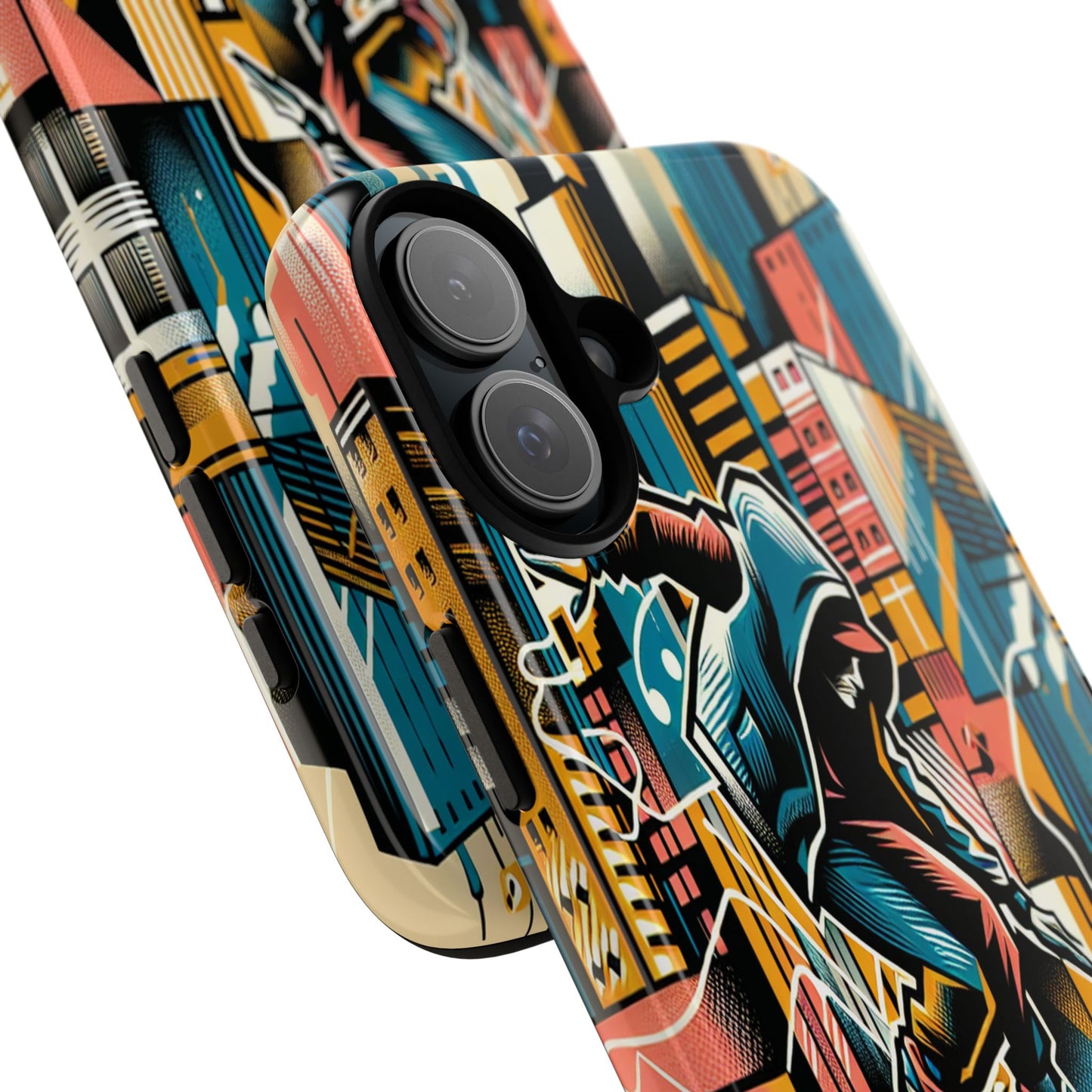 Skater in the Cityscape - Phone Case