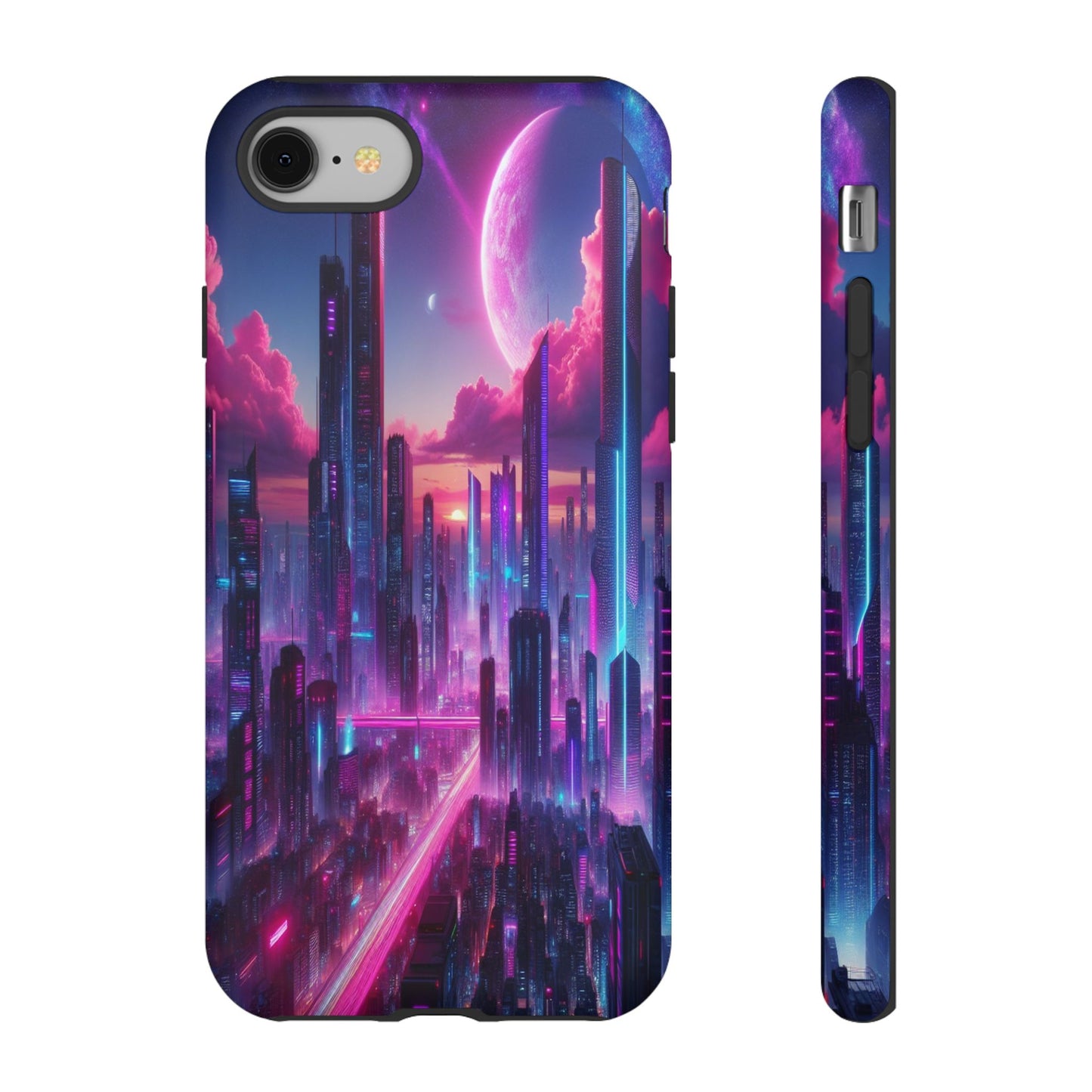 Futuristic Skyline Fantasy - Phone Case