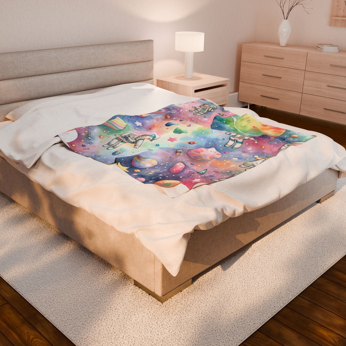 Explorers Among Planets - Plush Blanket