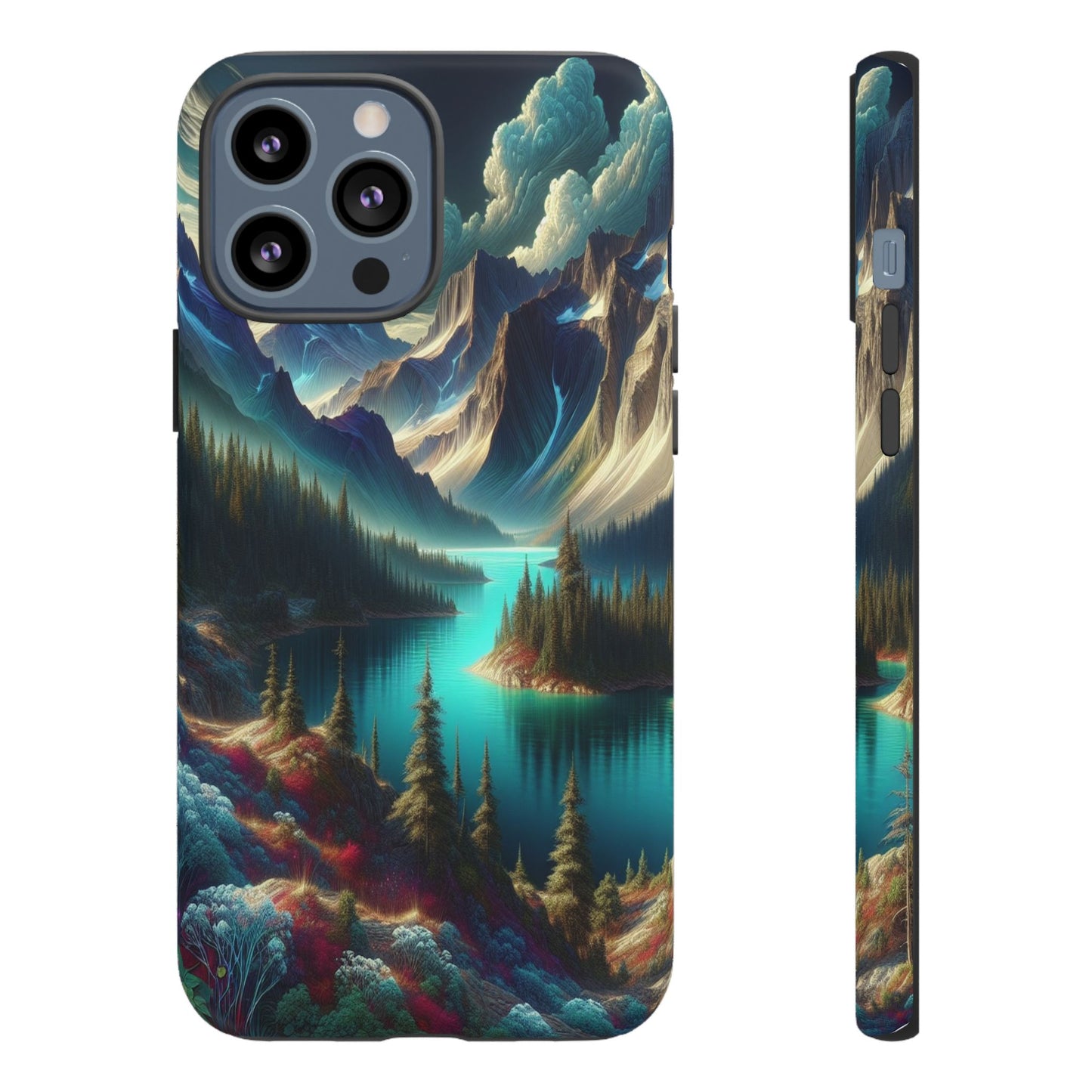 Custom ProtectiveMajestic Peaks and Tranquil WatersIphone Case Compatible With Iphone 16 15 14 - Phone Cover