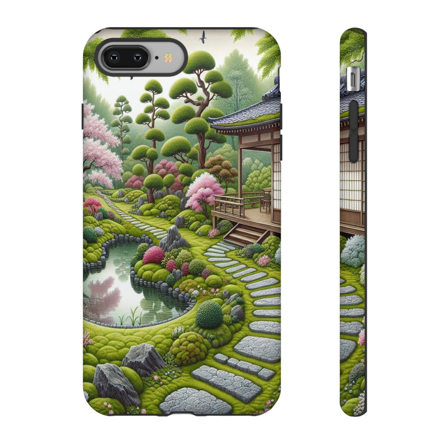Custom ProtectivePeaceful Garden RetreatIphone Case Compatible With Iphone 16 15 14 - Phone Cover