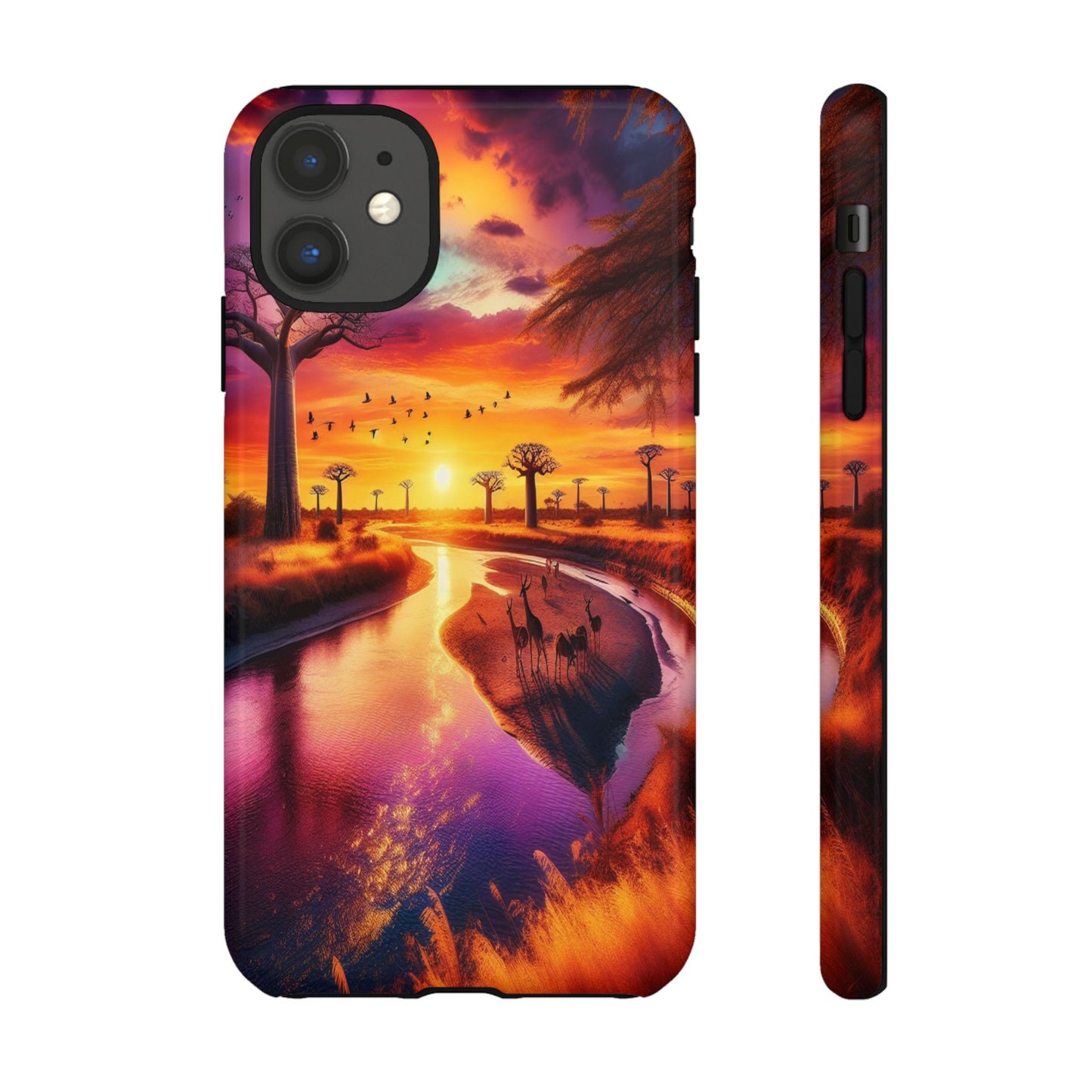 Journey Through Radiant Savannah - Phone Case