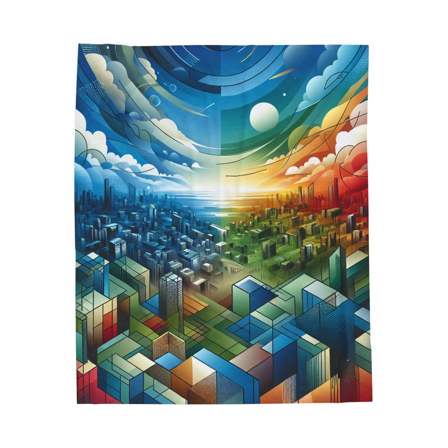 Divergent Horizons - Plush Blanket