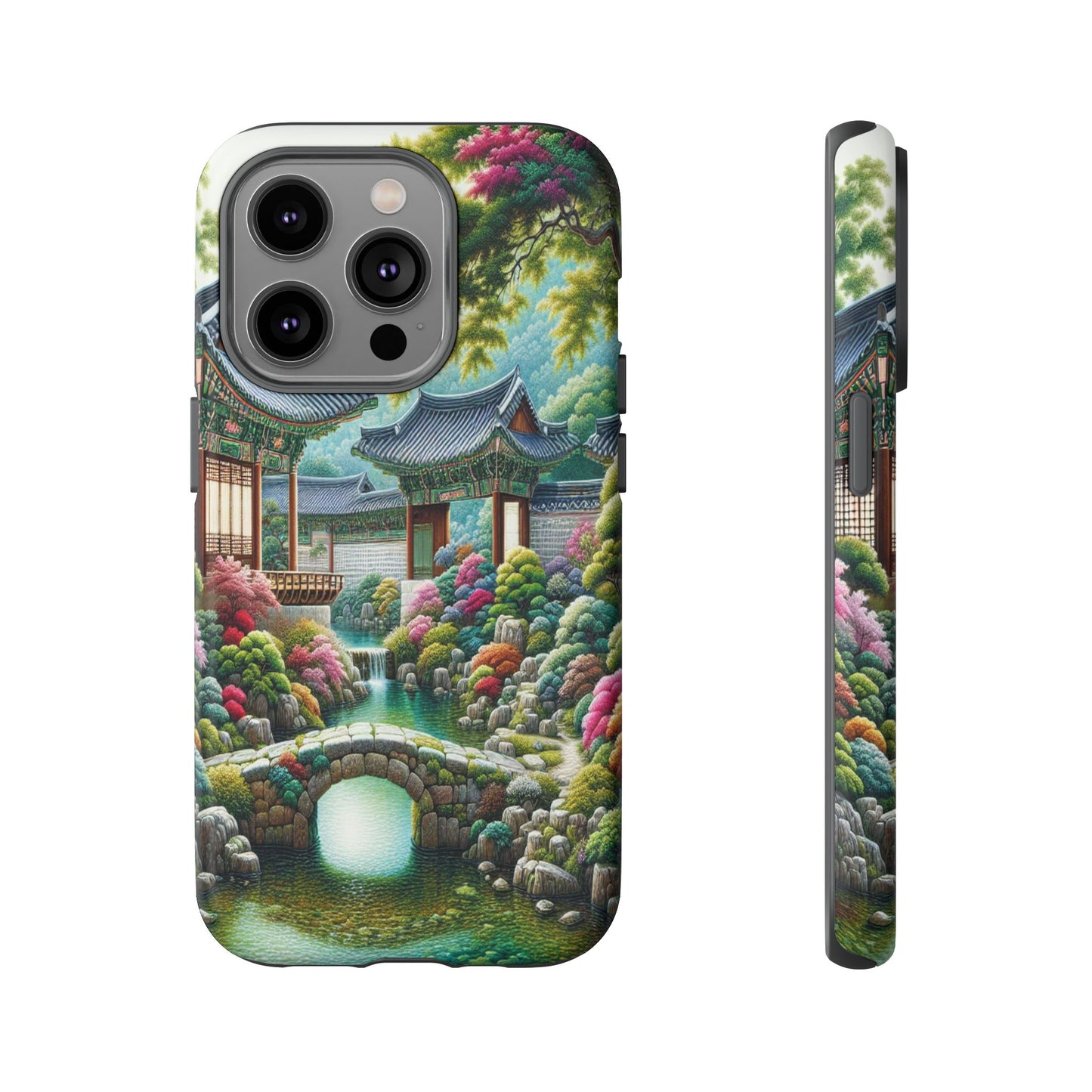 Custom ProtectiveTranquil Garden RetreatIphone Case Compatible With Iphone 16 15 14 - Phone Cover
