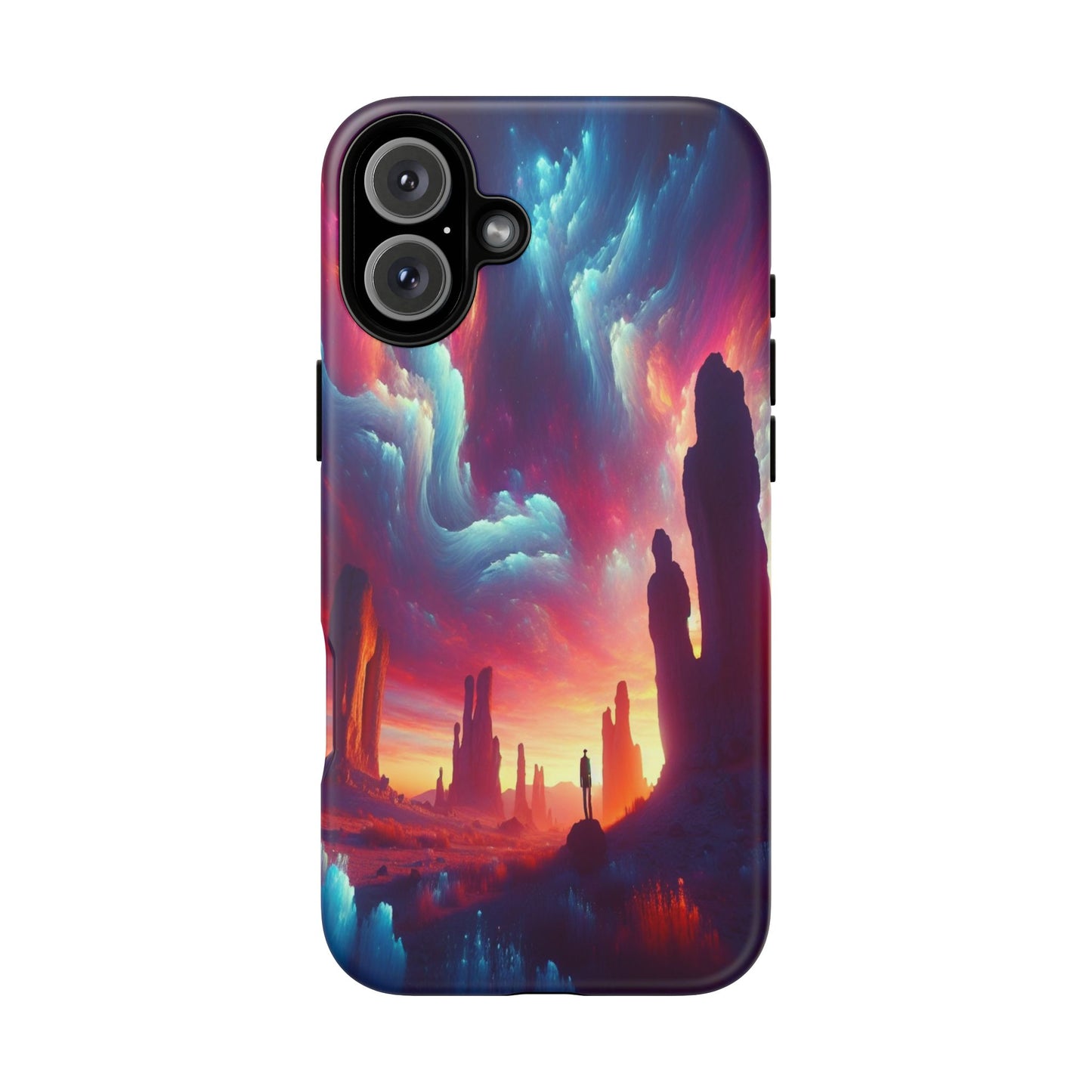 Wanderer in the Painted Sky - Phone Case