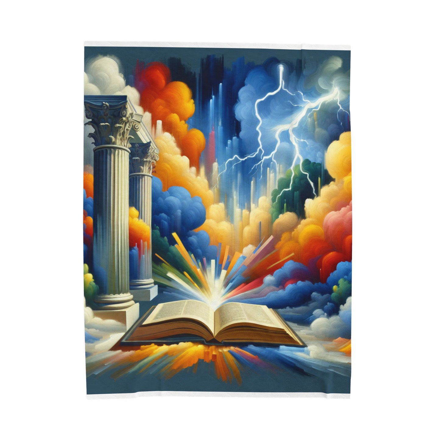 A Tale of Thunder and Wonder - Plush Blanket