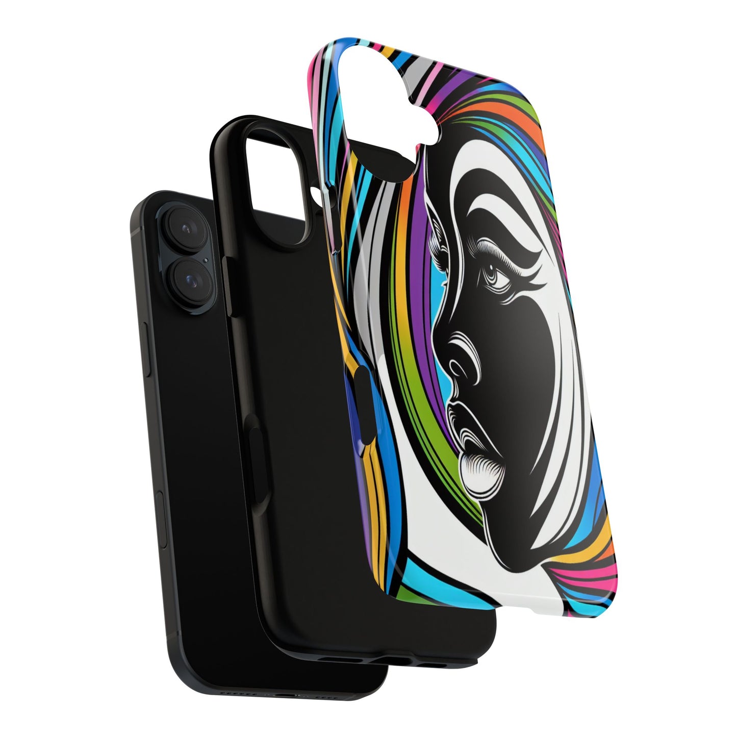 Colorful Portrait Fusion - Phone Case