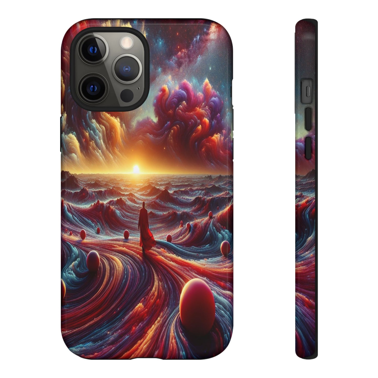 Journey Through Celestial Waves - Phone Case
