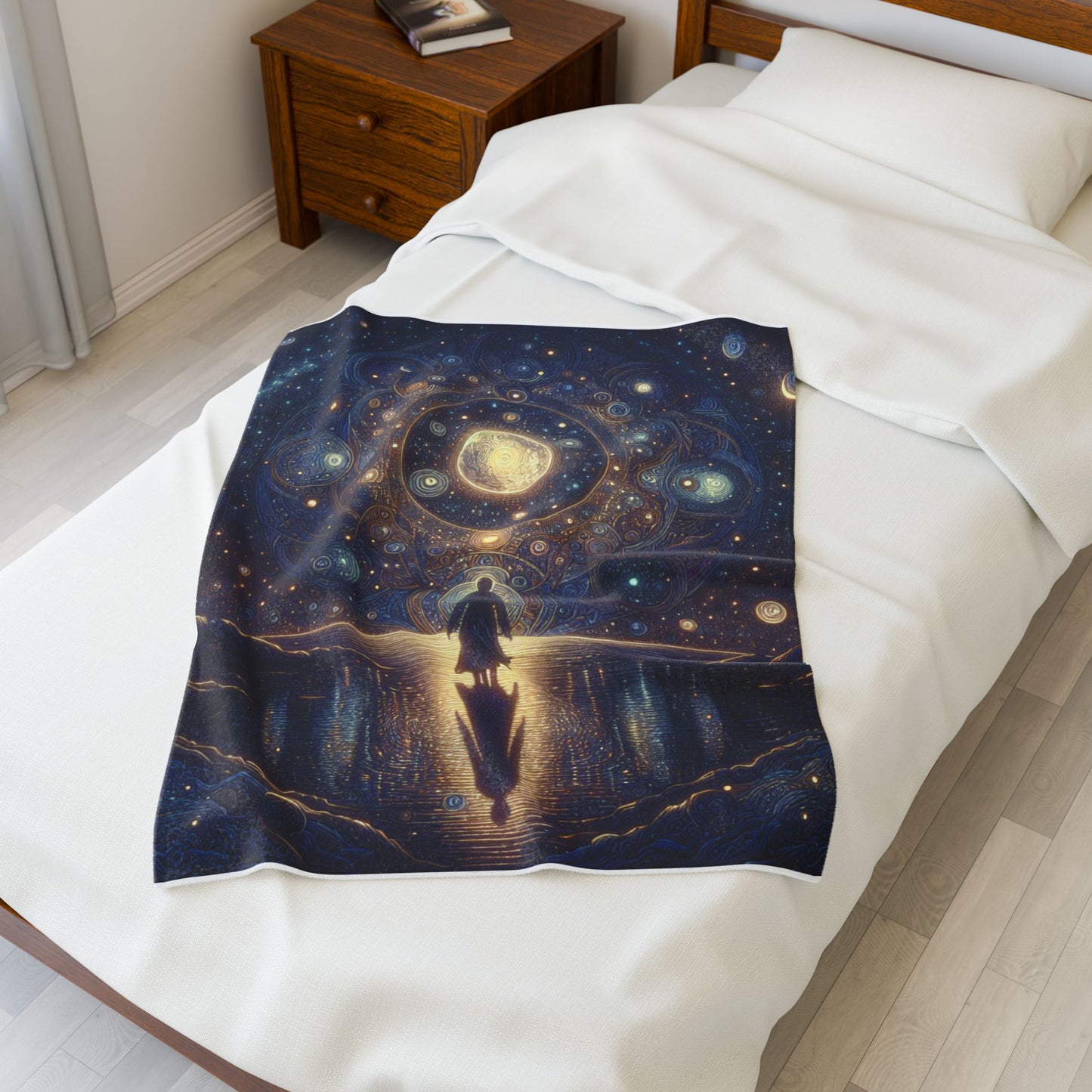Celestial Wonders Unveiled - Plush Blanket